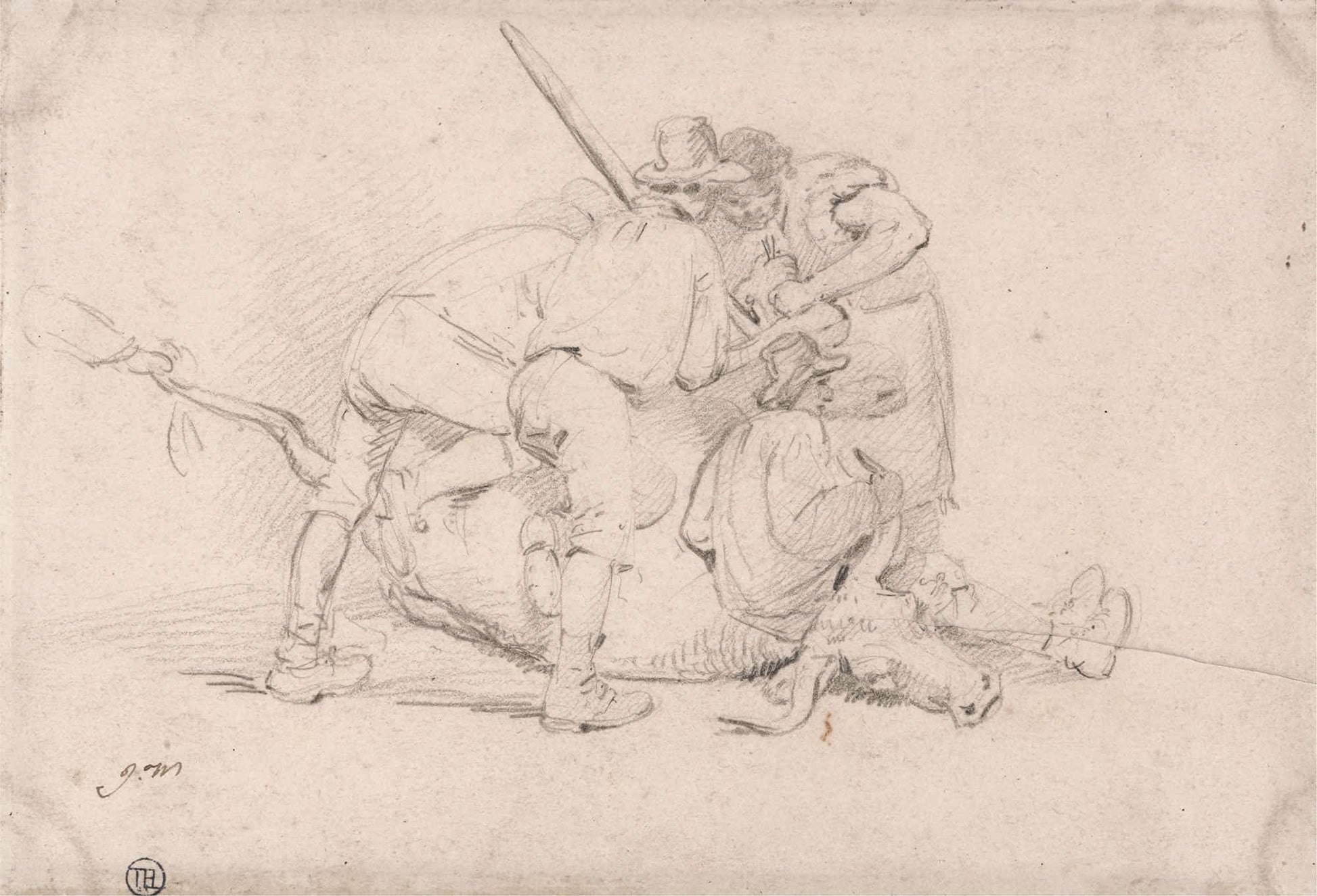 Delivering A Calf by James Ward
