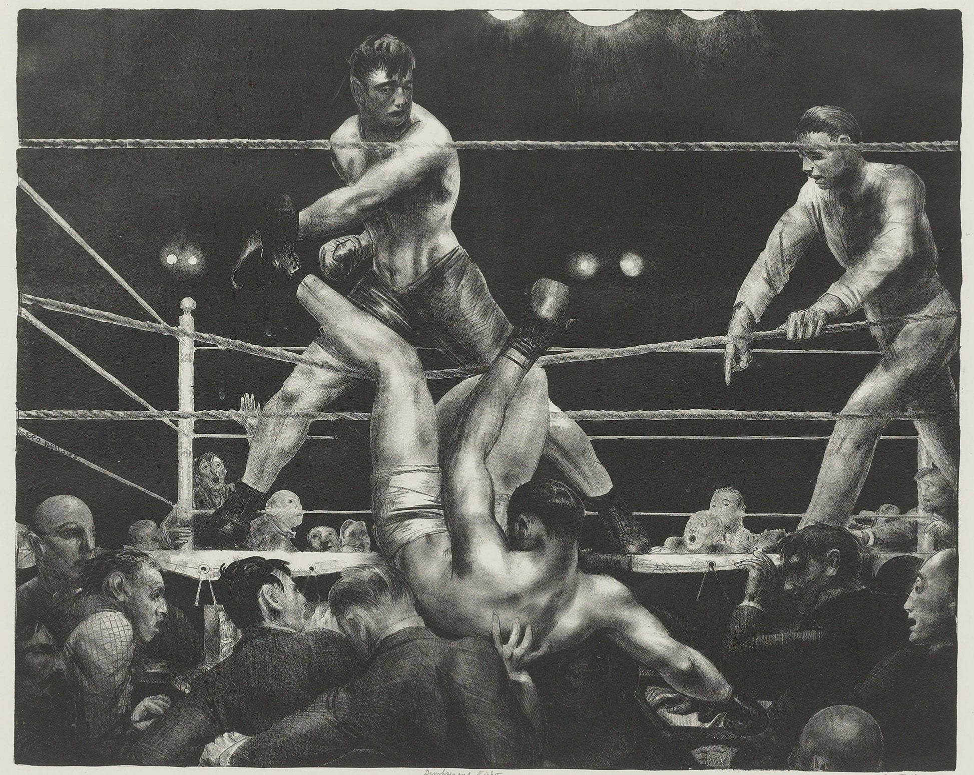 Dempsey And Firpo Mason by George Wesley Bellows