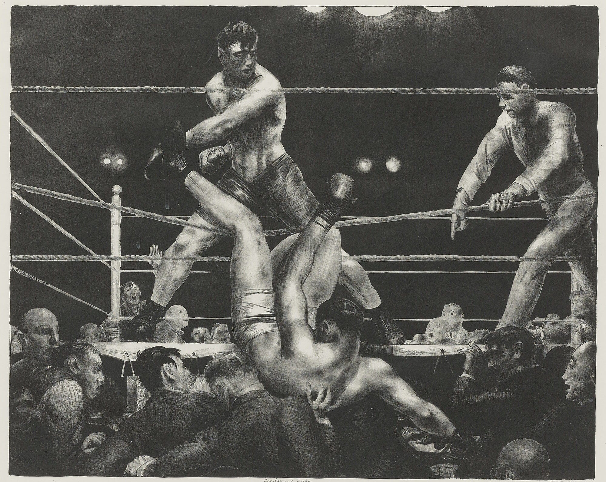Dempsey And Firpo Mason by George Wesley Bellows