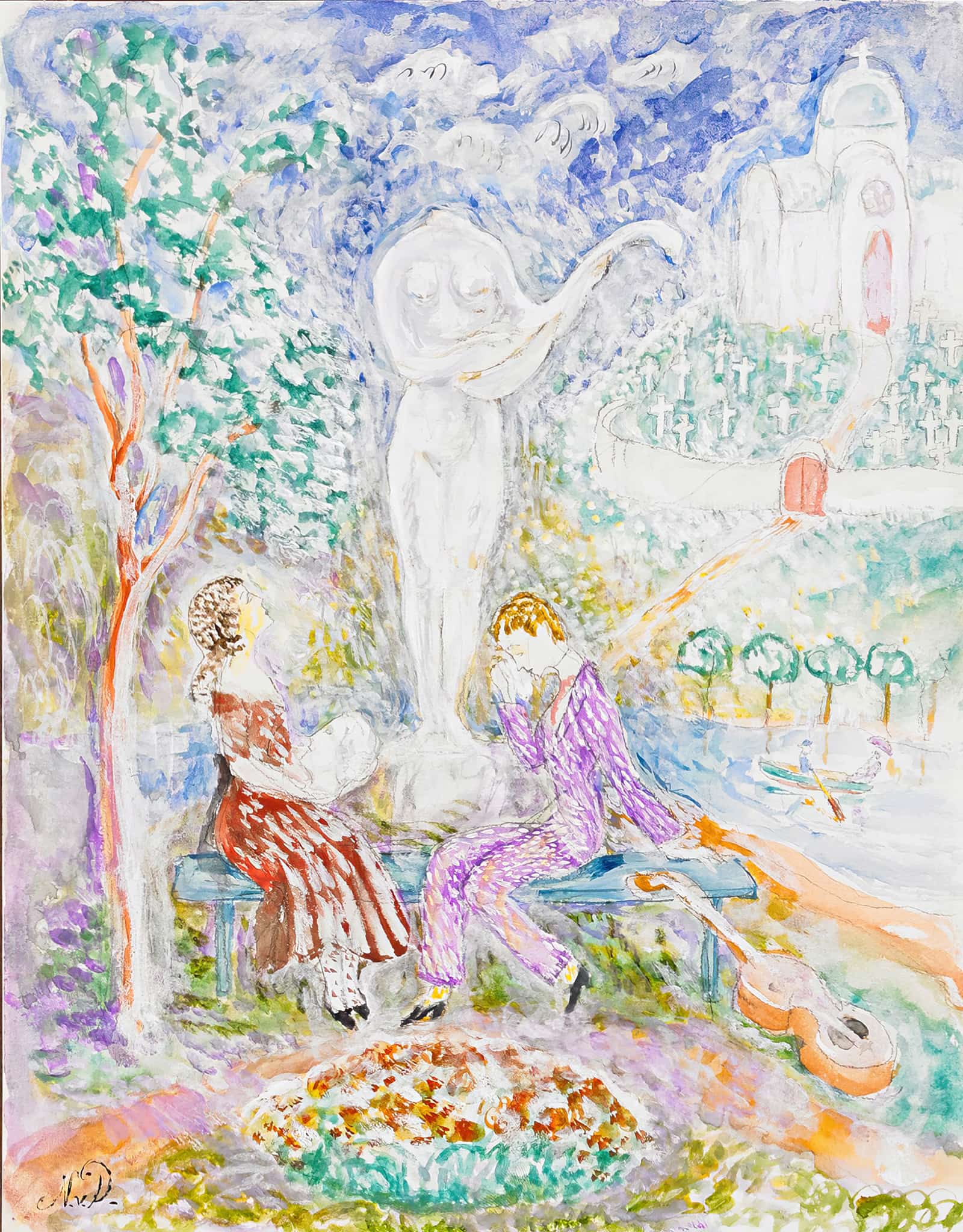 Den Sonderslagna Statyn by Nils Dardel
