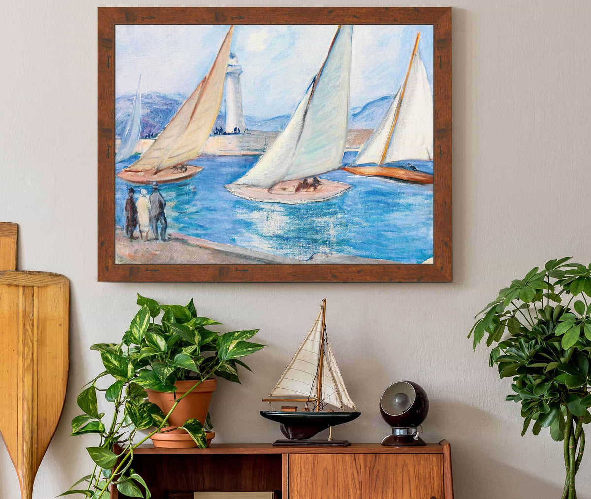 Depart De Regates Dans Le Midi St Tropez S by Henri Lebasque