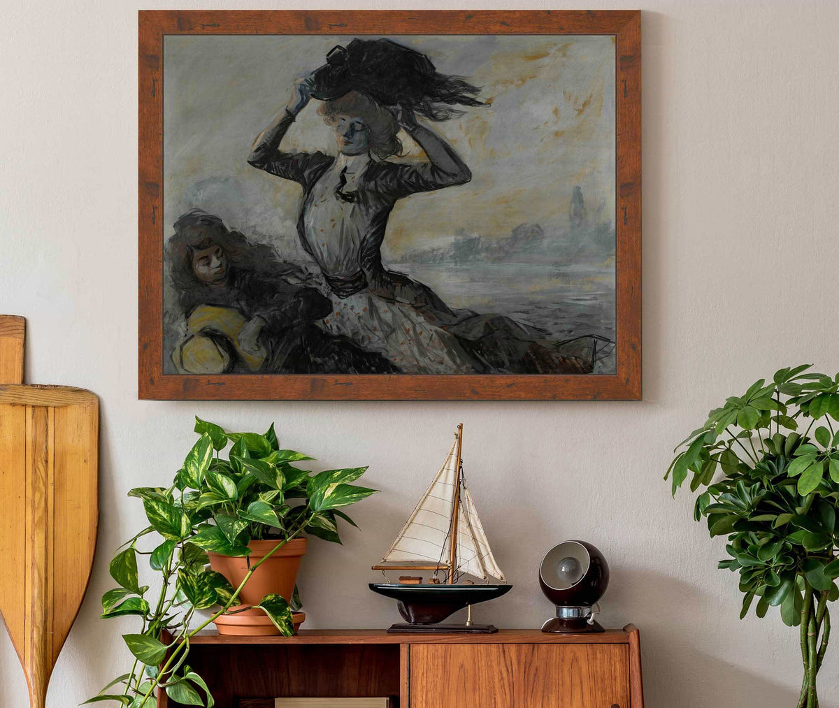 Depart Le Coup De Vent by Jean Louis Forain