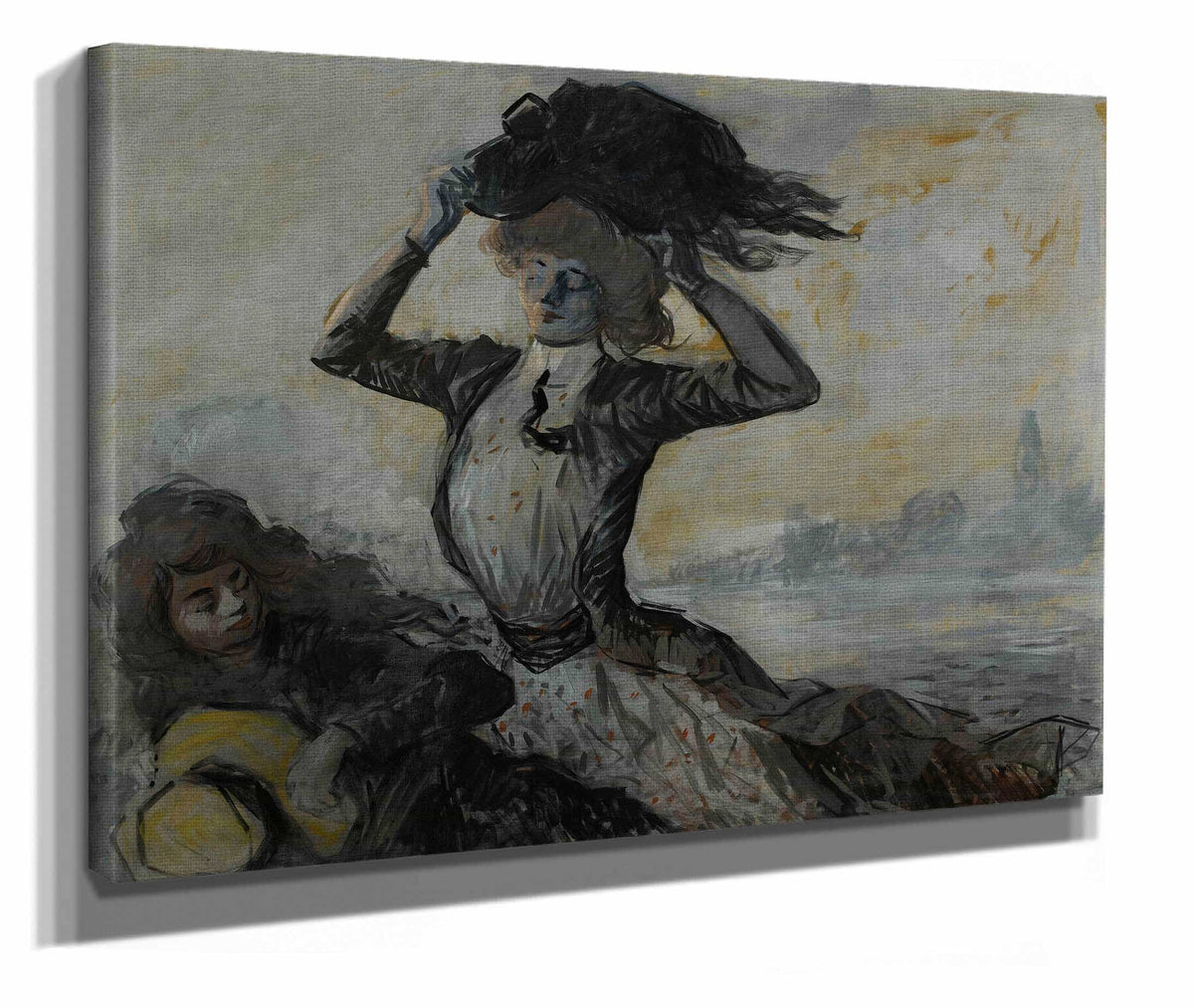 Depart Le Coup De Vent by Jean Louis Forain