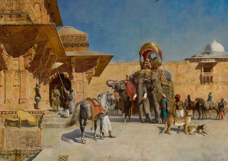 Departure For The Hunt by Edwin Lord Weeks