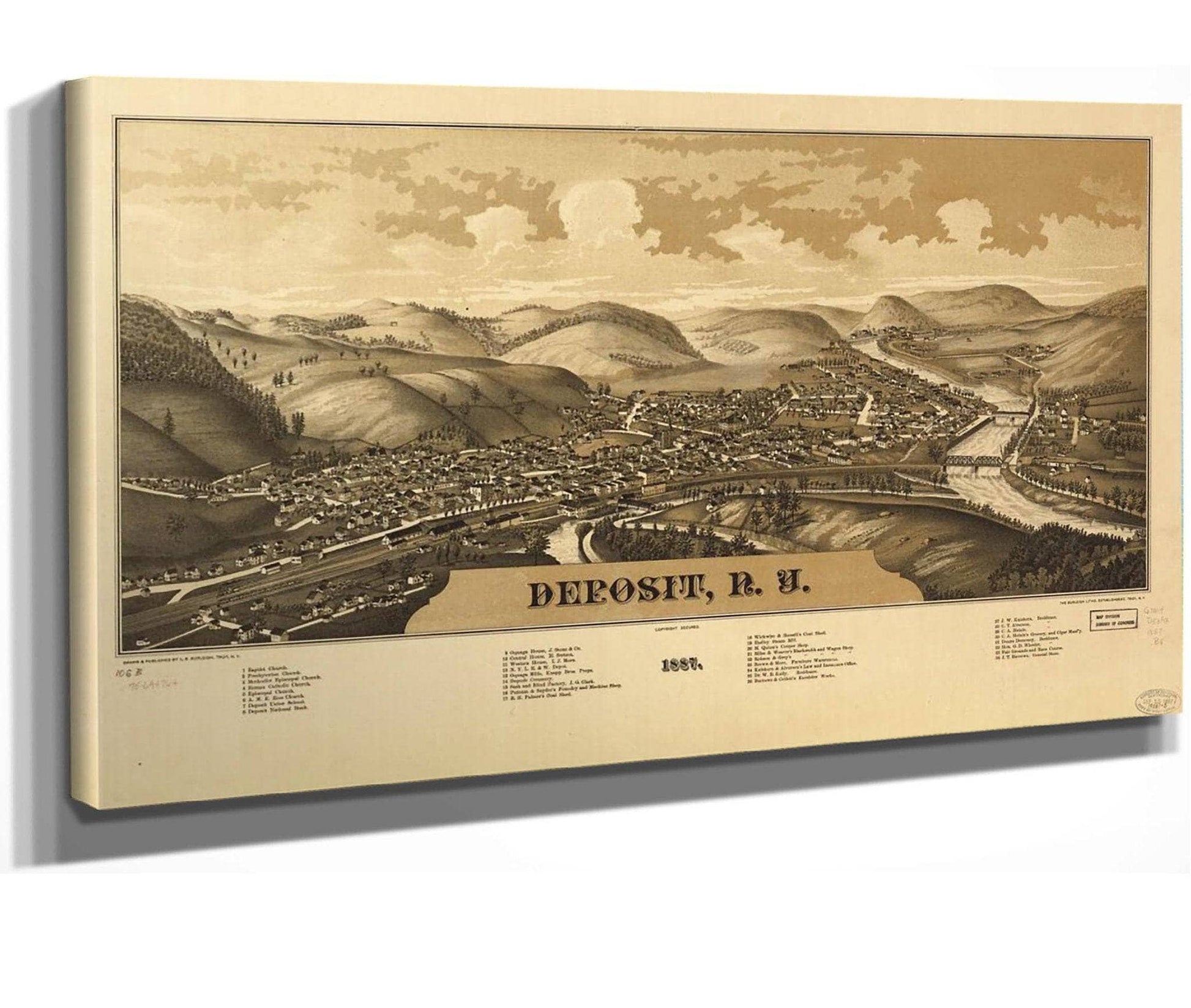 Deposit Ny 1887  State Of New York