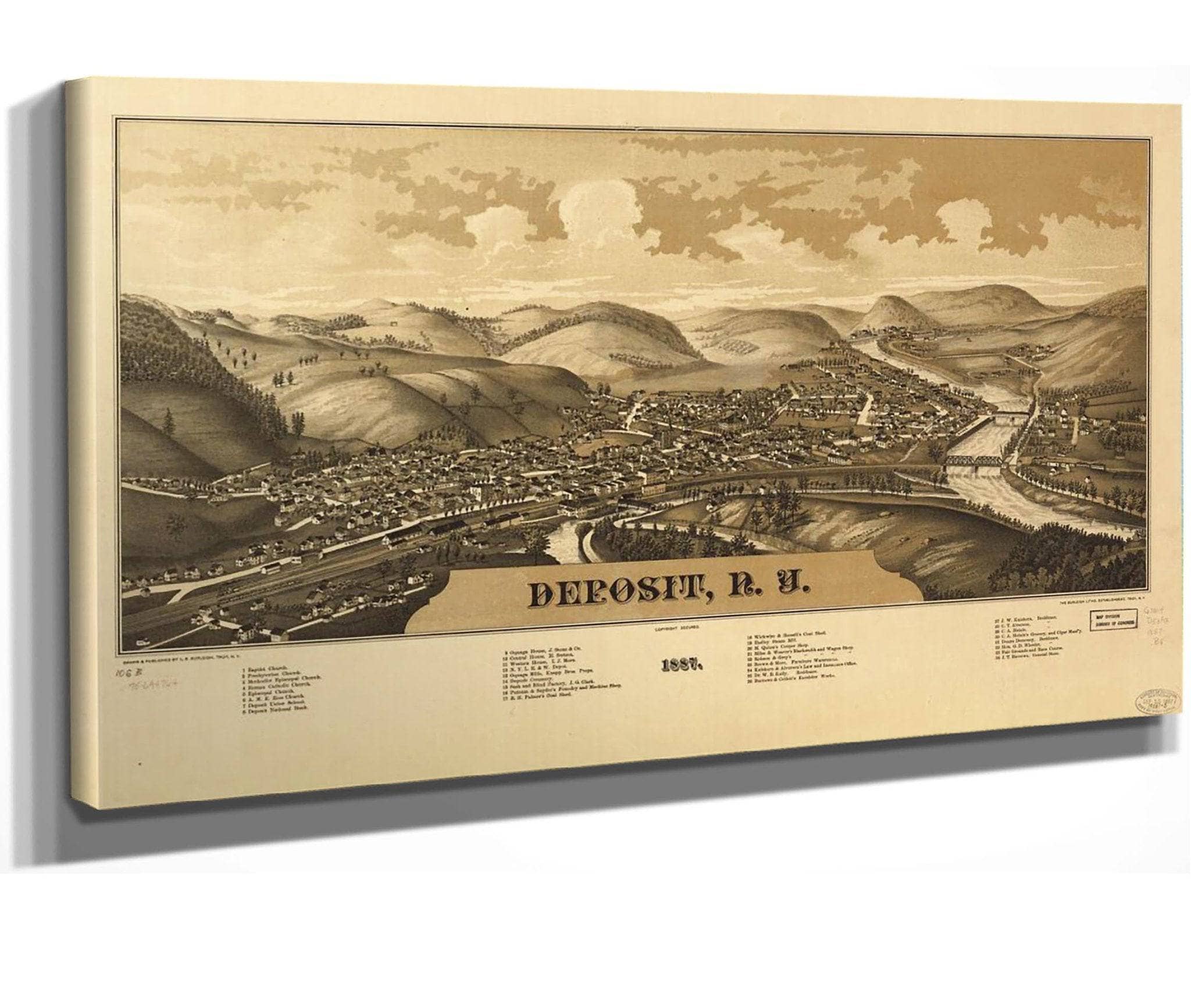Deposit Ny 1887  State Of New York