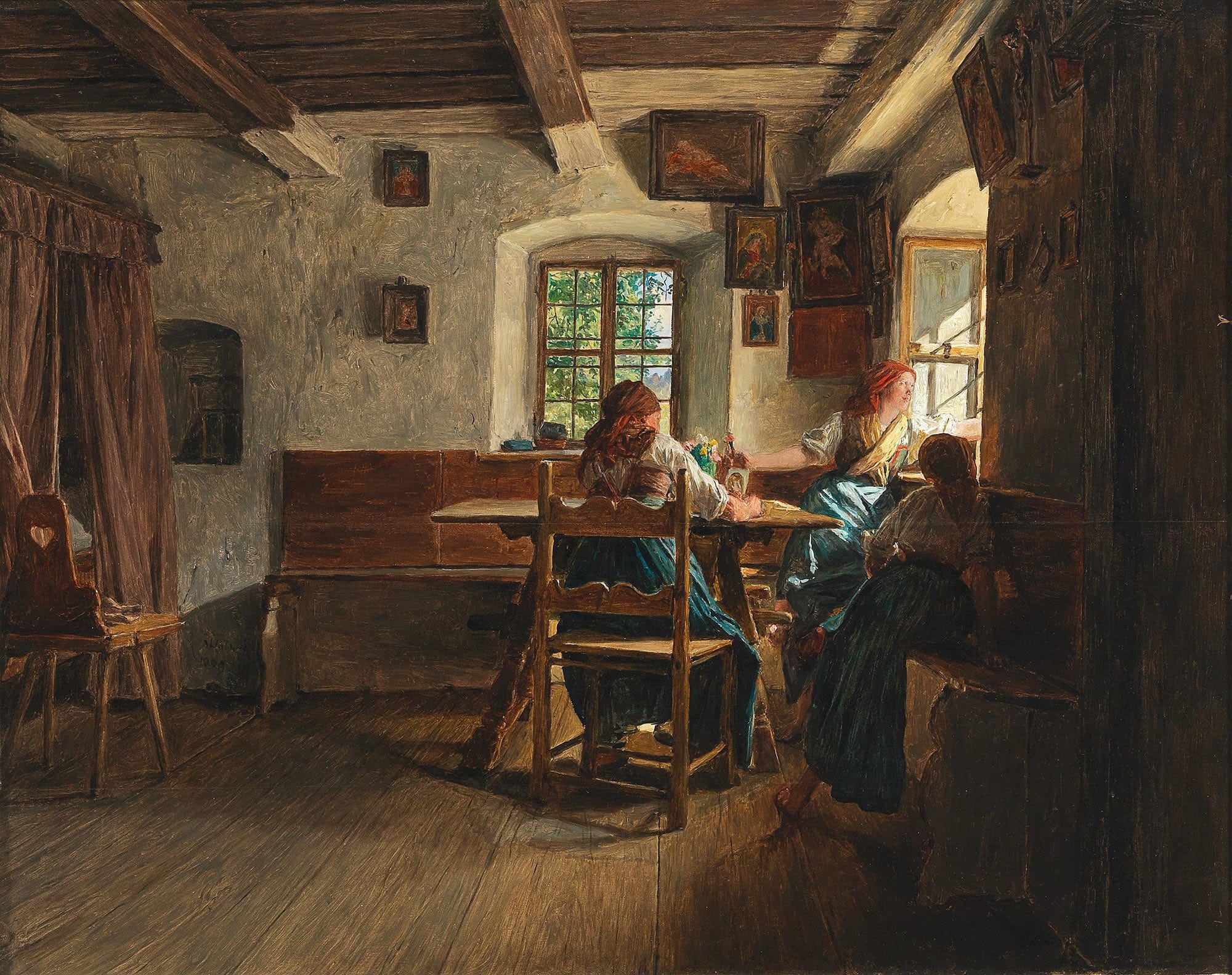 Der Abschied by Ferdinand Georg Waldmuller