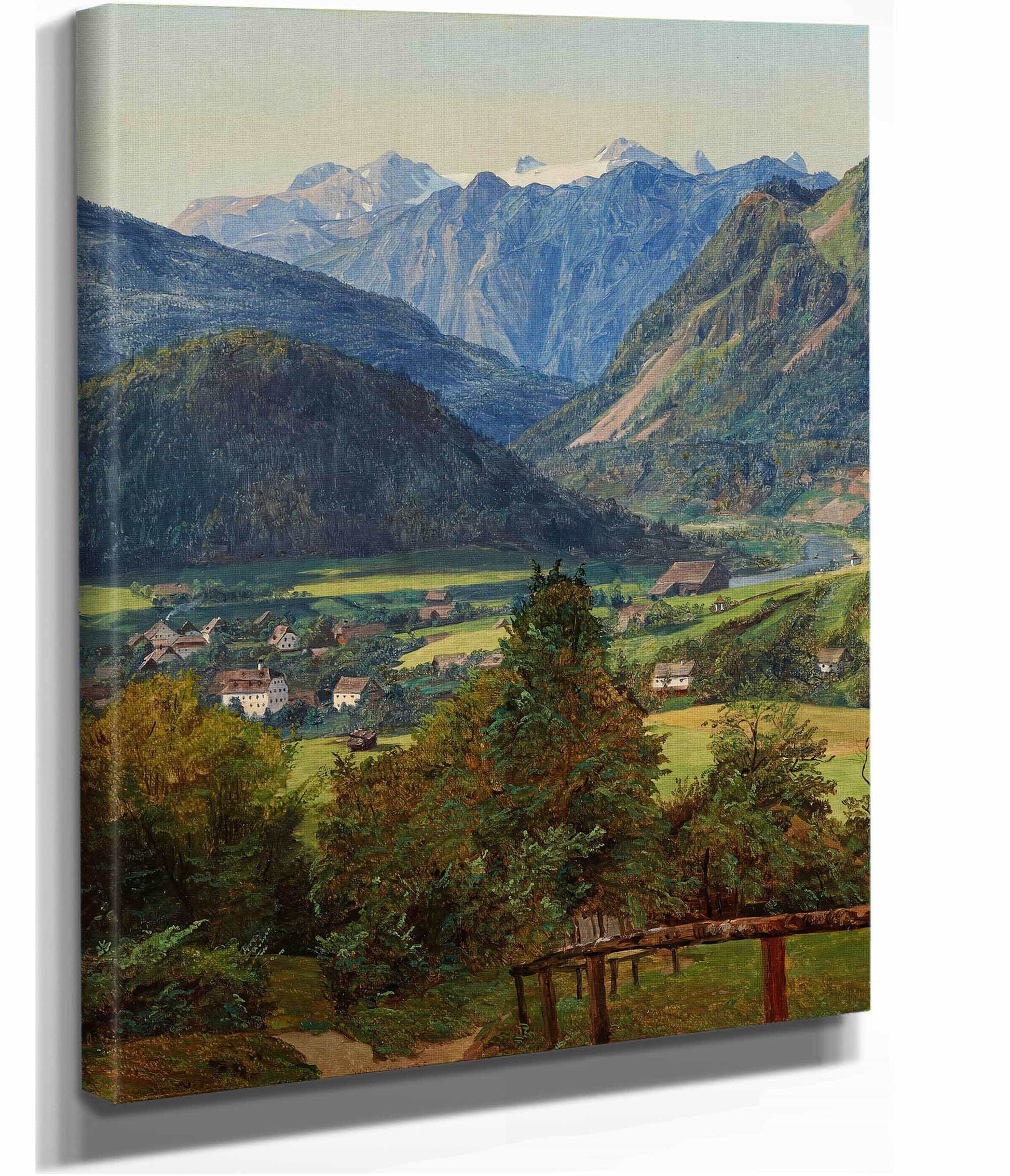 Der Dachstein Vom Sophien Doppelblick Bei Ischl by Ferdinand Georg Waldmuller