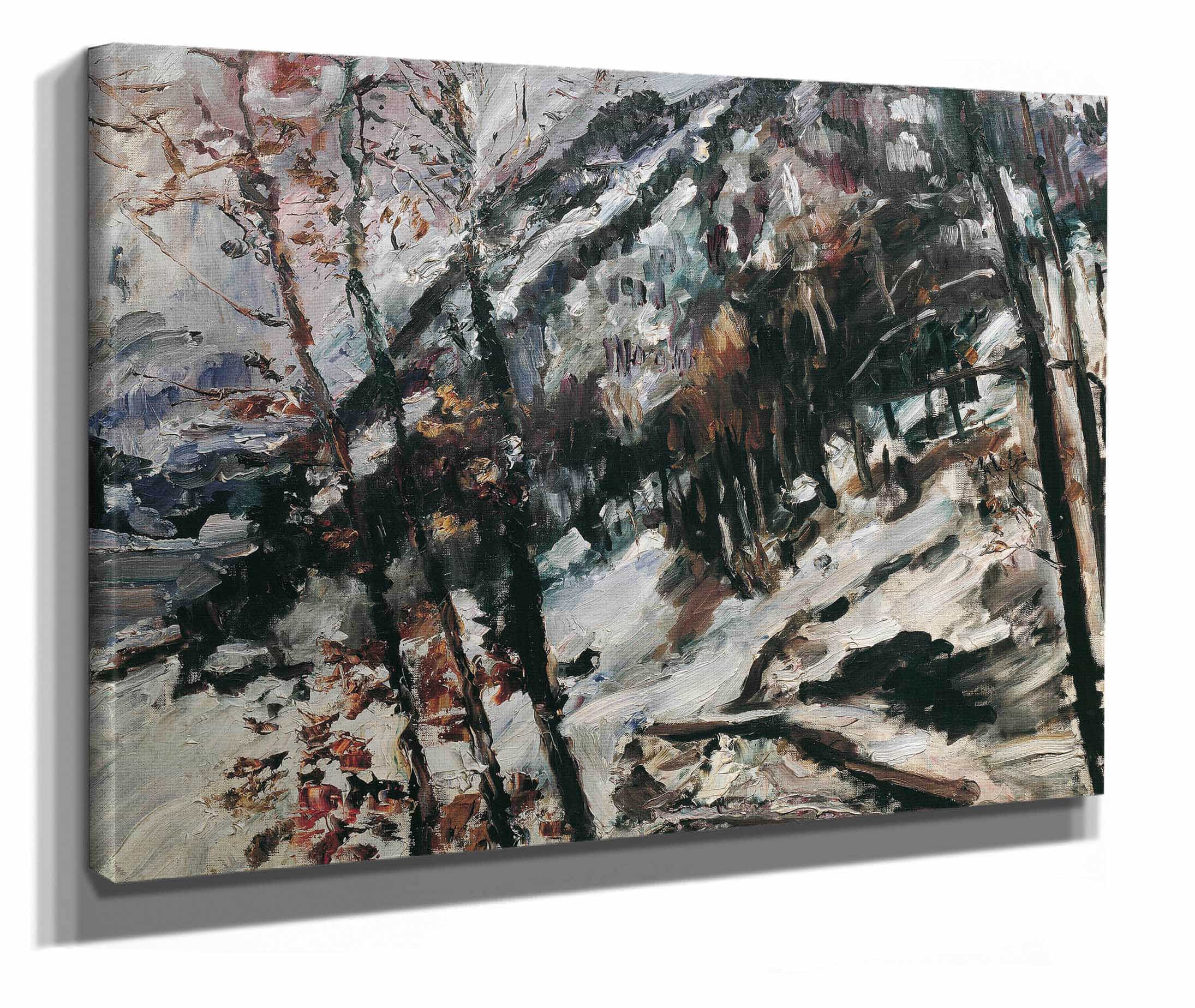 Der Herzogstand Am Walchensee Im Schnee by Lovis Corinth