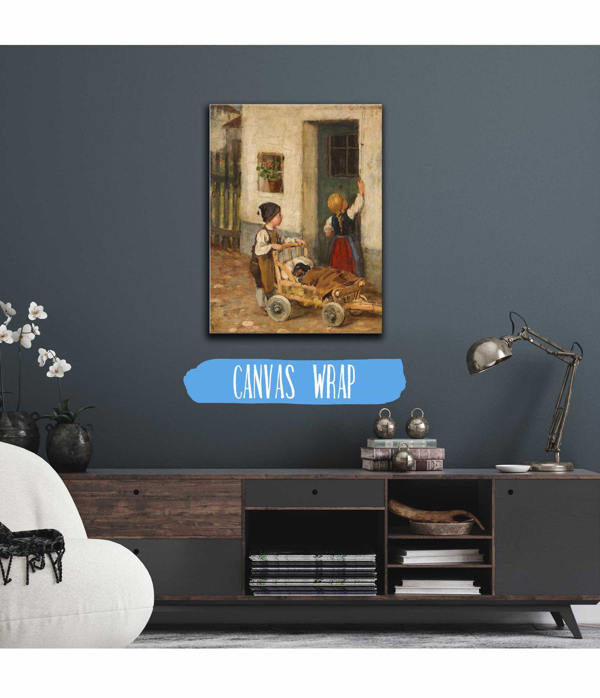 Der Kranke Dackel by Franz Von Defregger