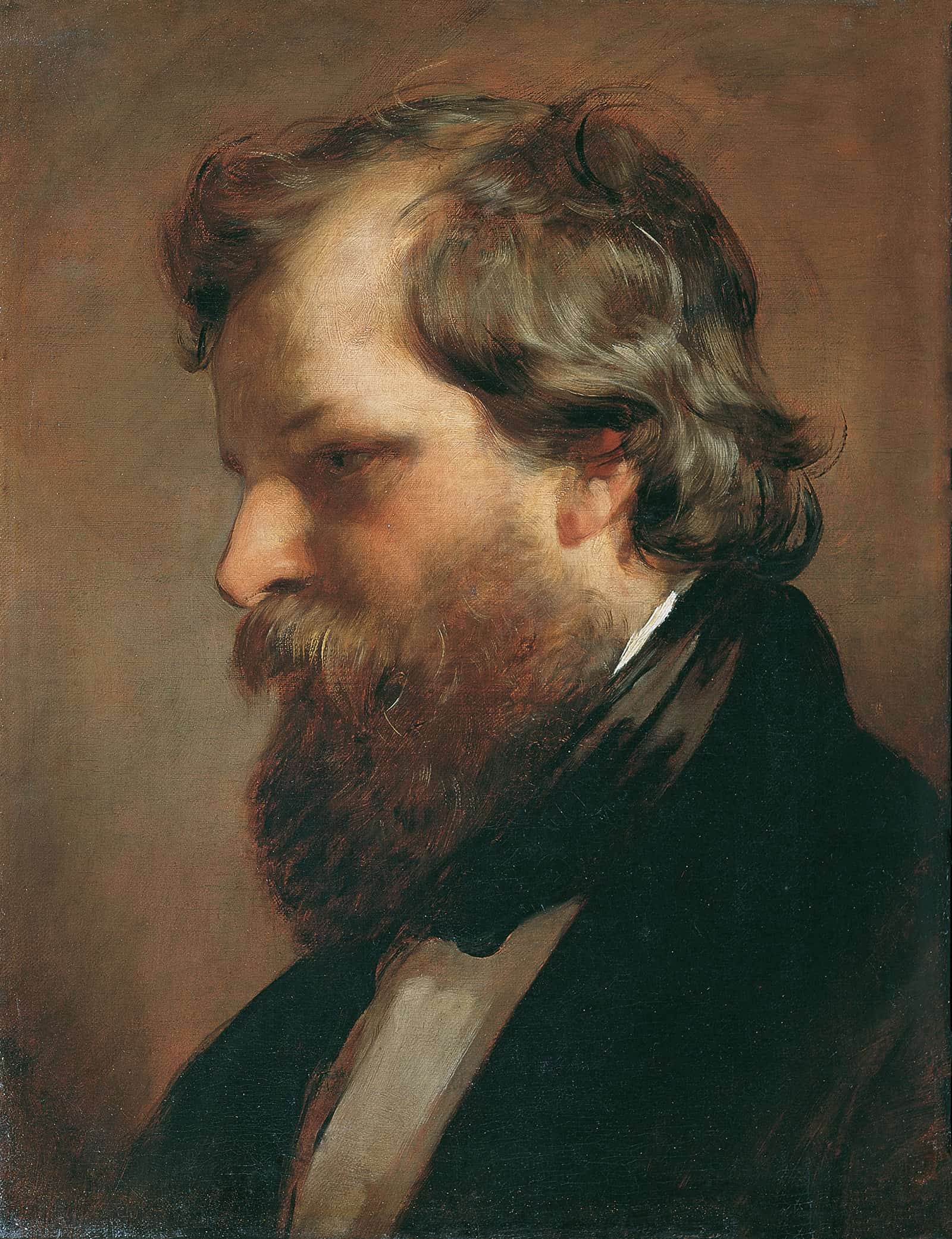 Der Maler Carl Rahl by Friedrich Von Amerling