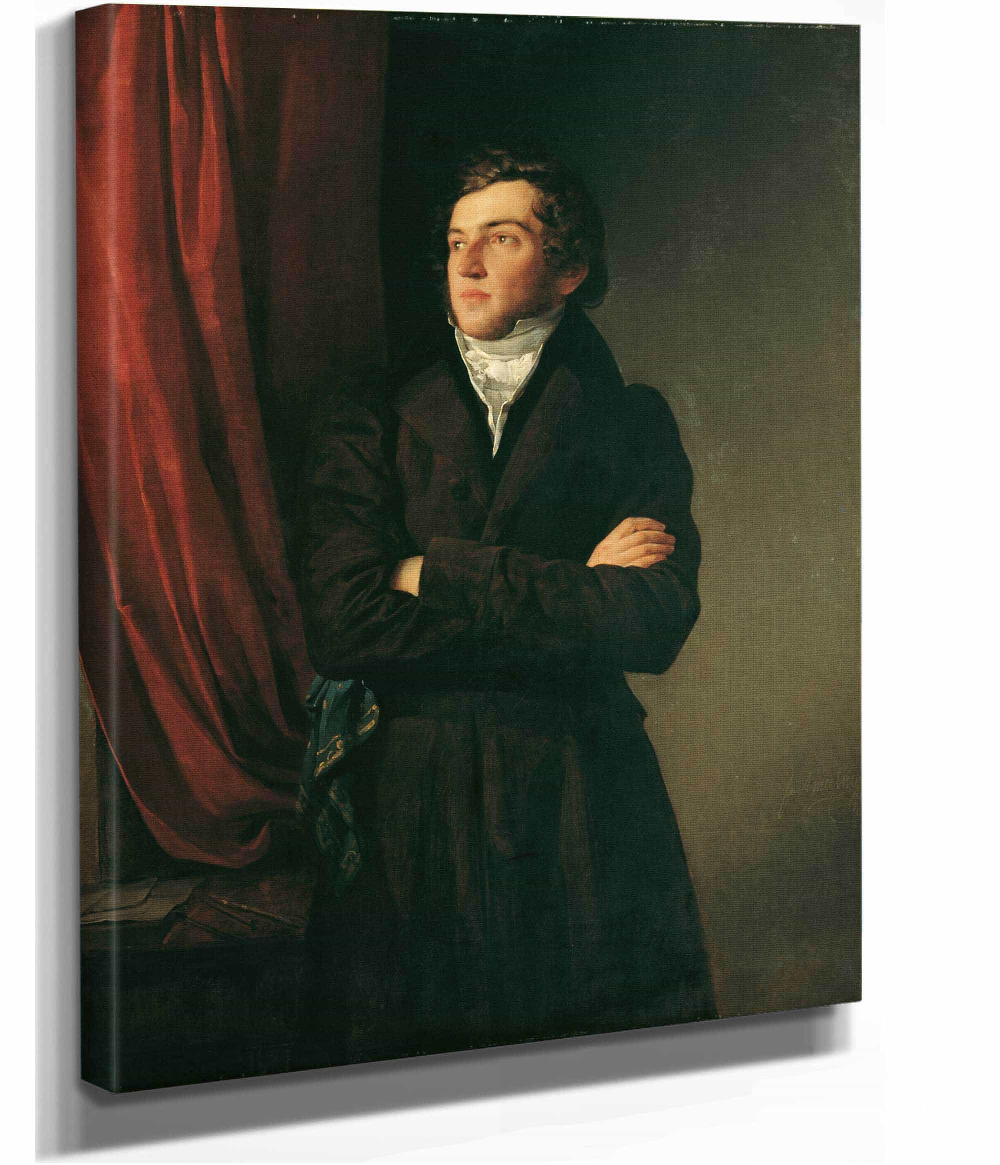 Der Maler Robert Theer by Friedrich Von Amerling