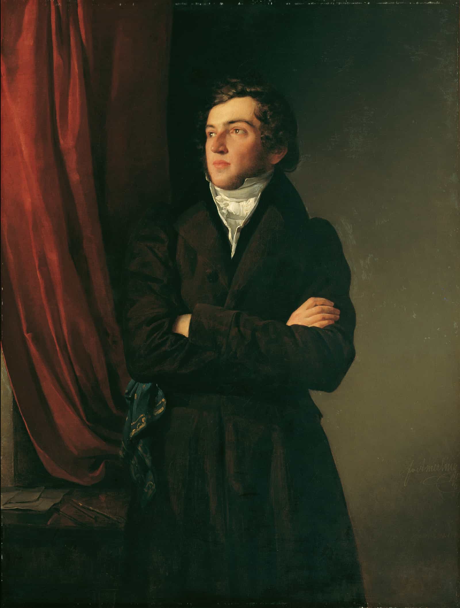 Der Maler Robert Theer by Friedrich Von Amerling