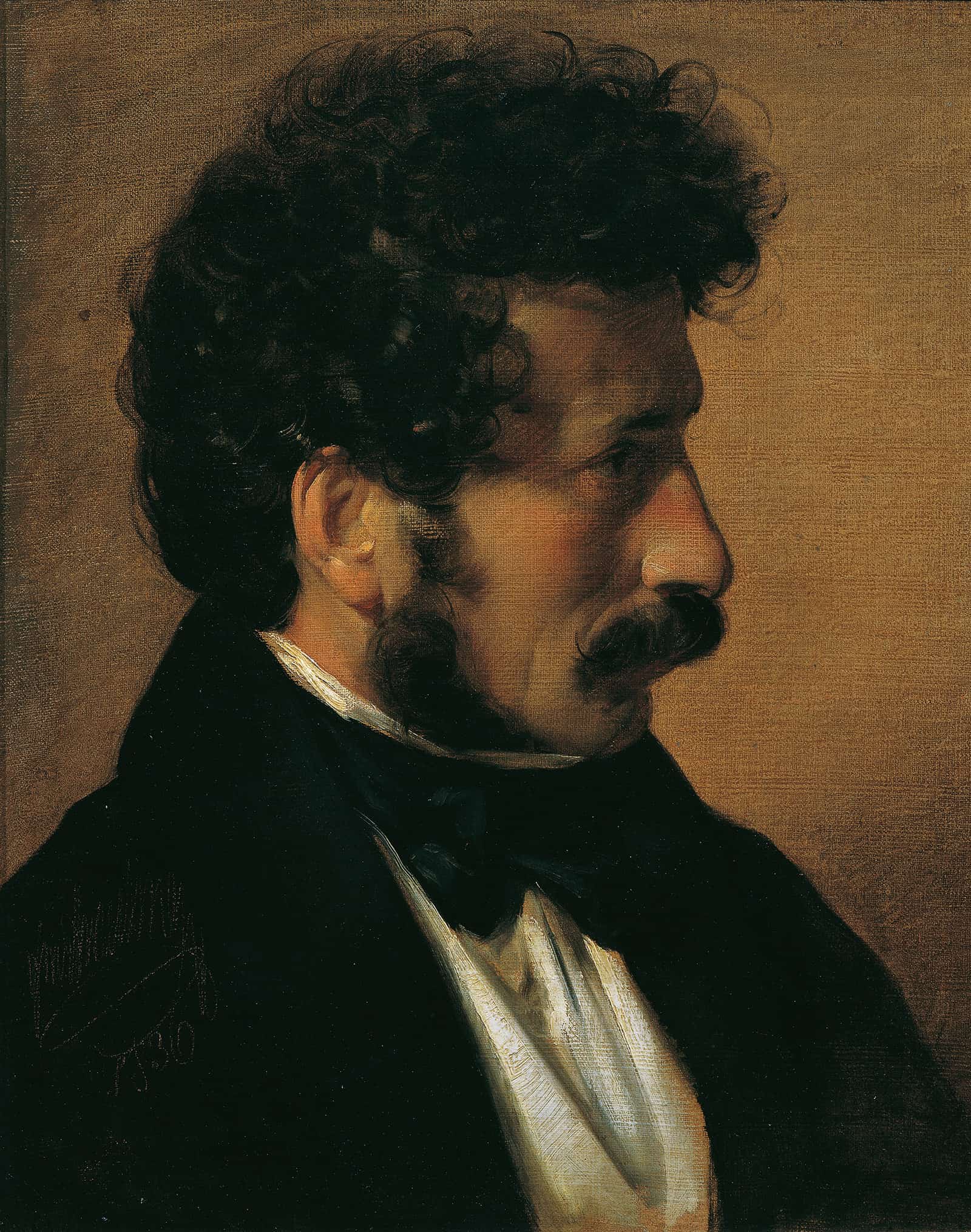 Der Maler Theodor Alconiere by Friedrich Von Amerling