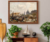 Der Naschmarkt In Wien by Carl Moll