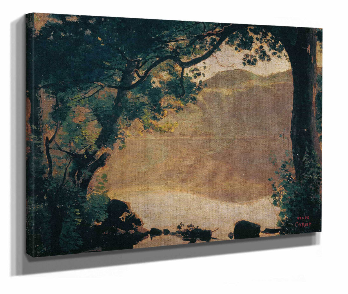 Der Nemisee by Jean Baptiste Camille Corot