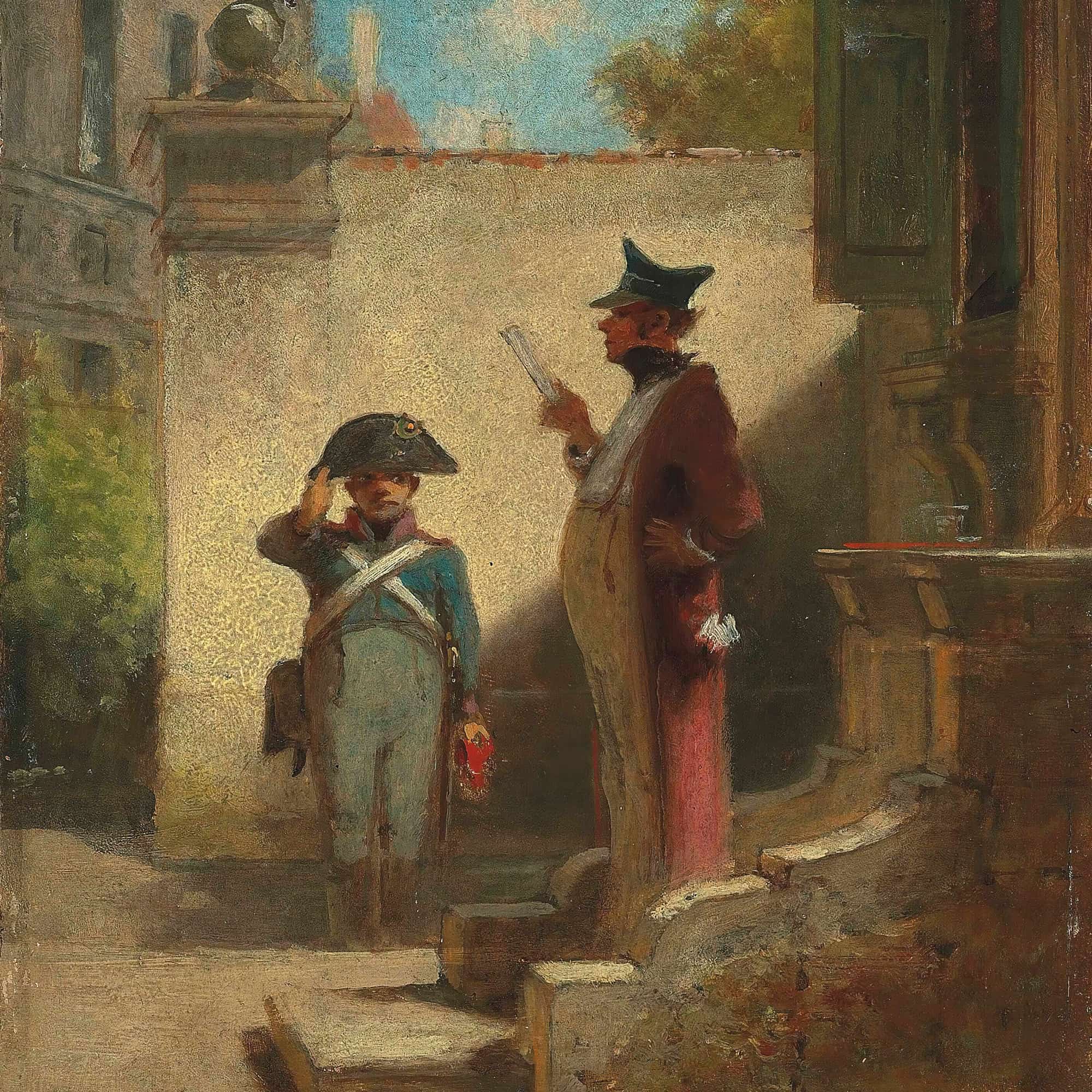 Der Platzkommandant by Carl Spitzweg