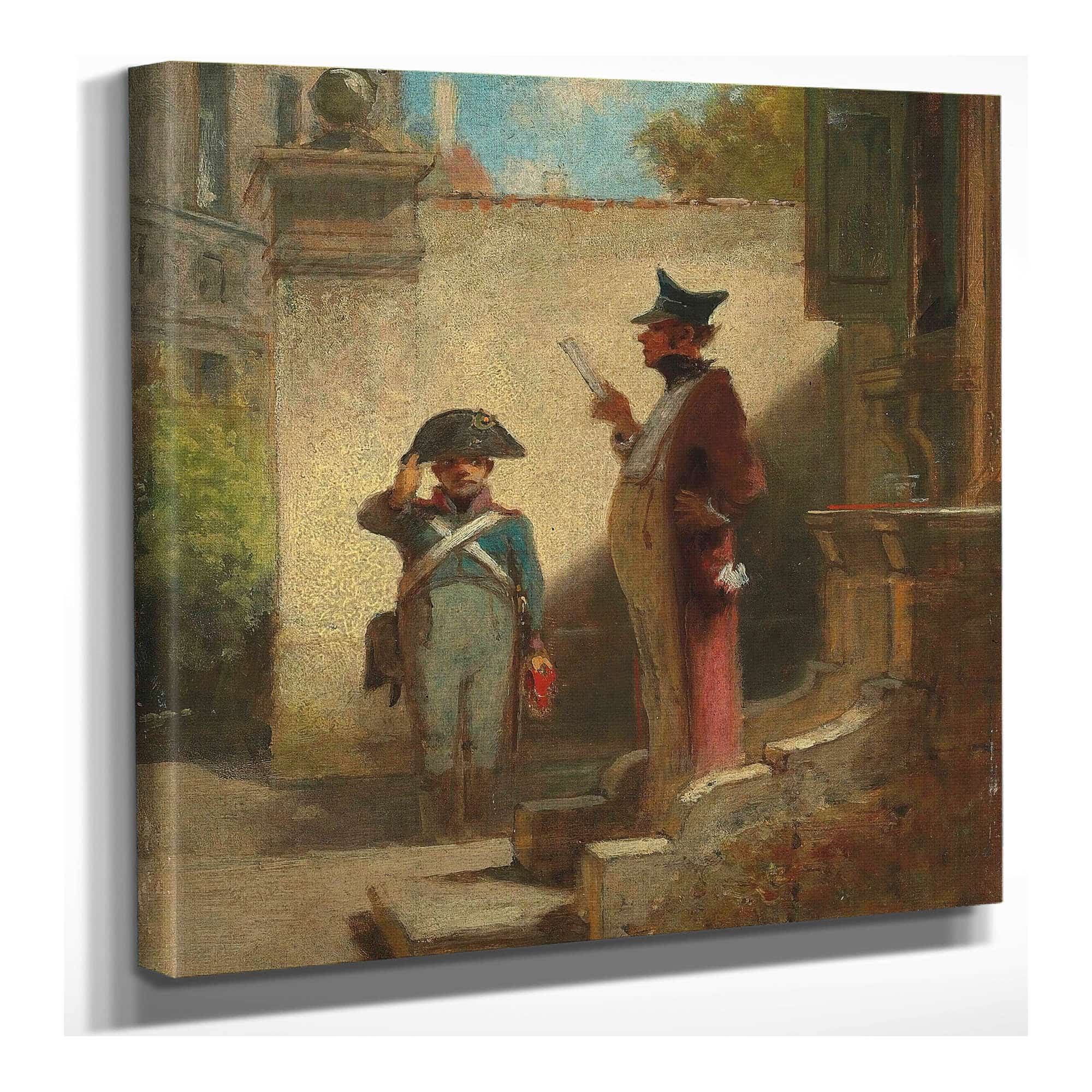 Der Platzkommandant by Carl Spitzweg