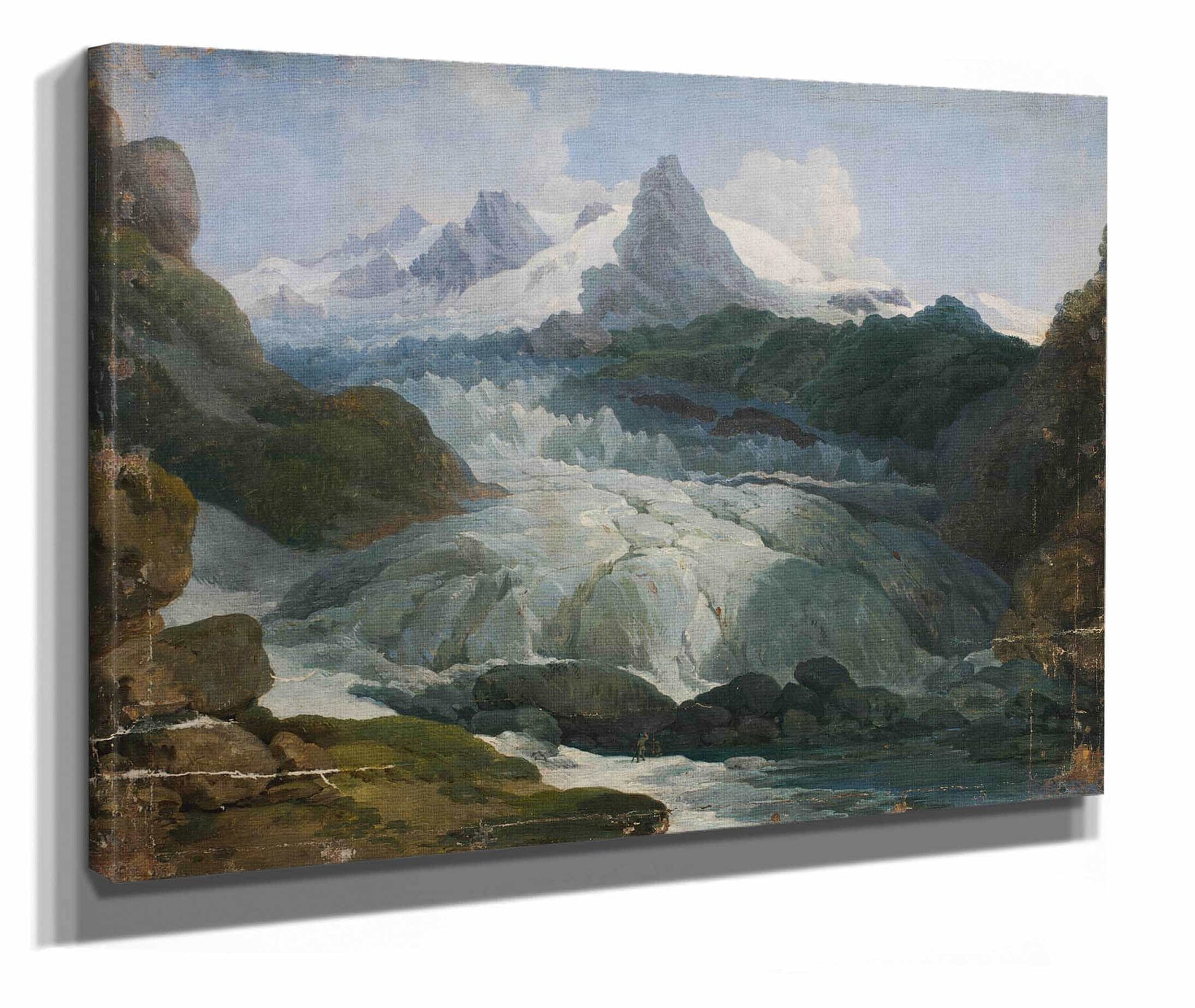 Der Rhonegletscher by Johann Peter Krafft