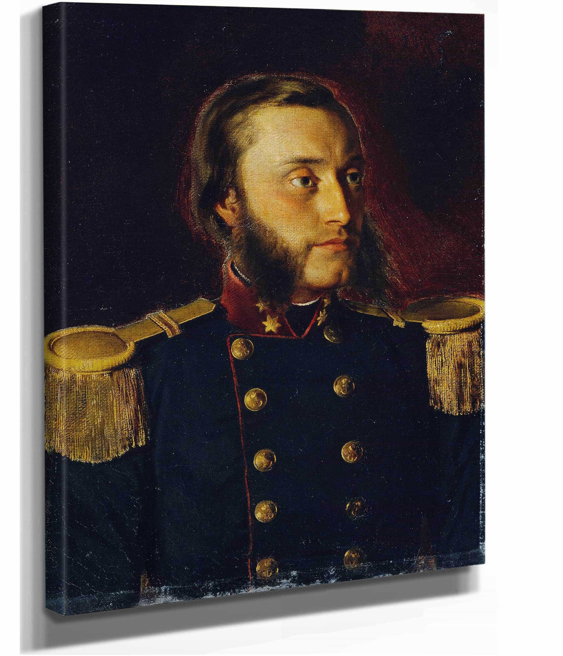 Der Schiffsbau Ingenieur Josef Von Romako Als Oberleutnant by Anton Romako