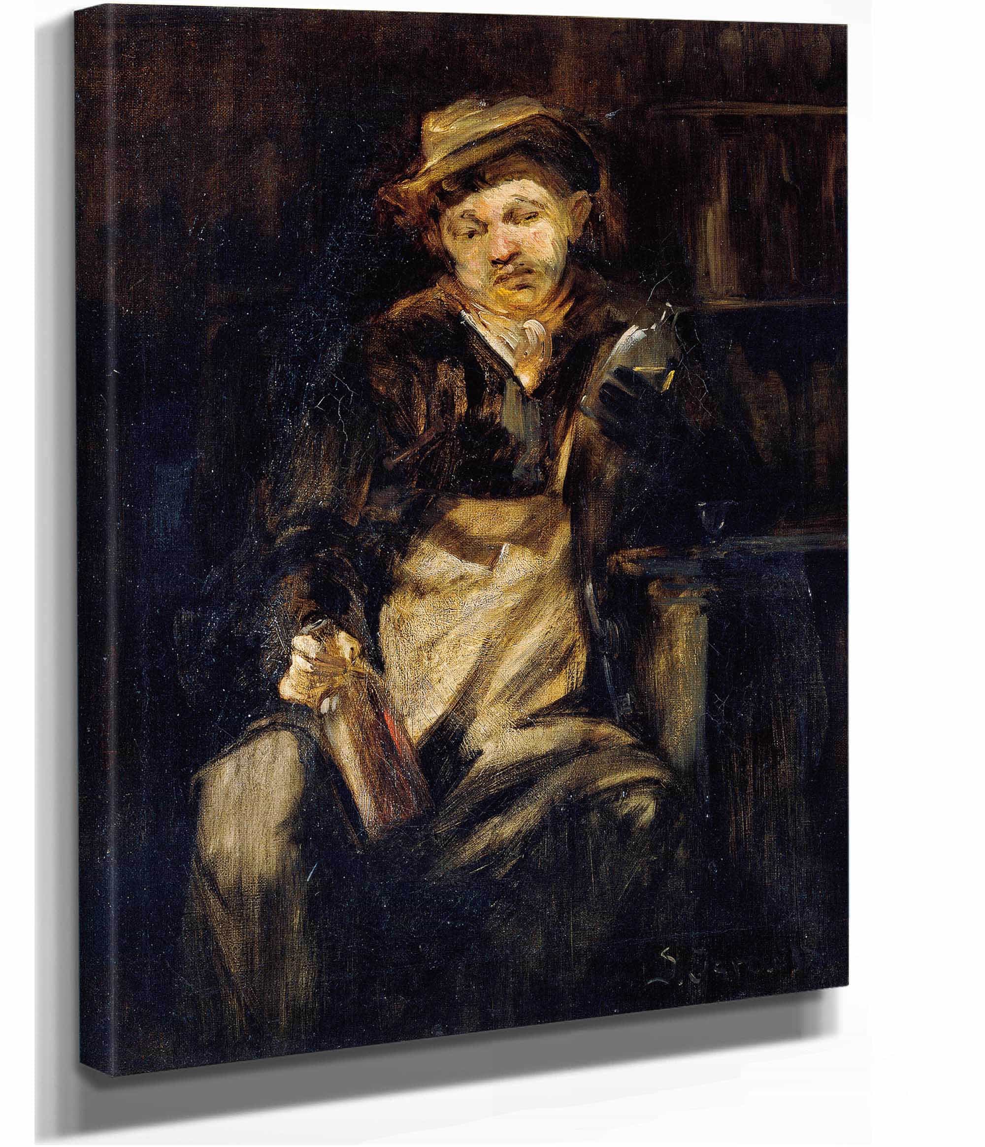 Der Trinker by Jozef Israels