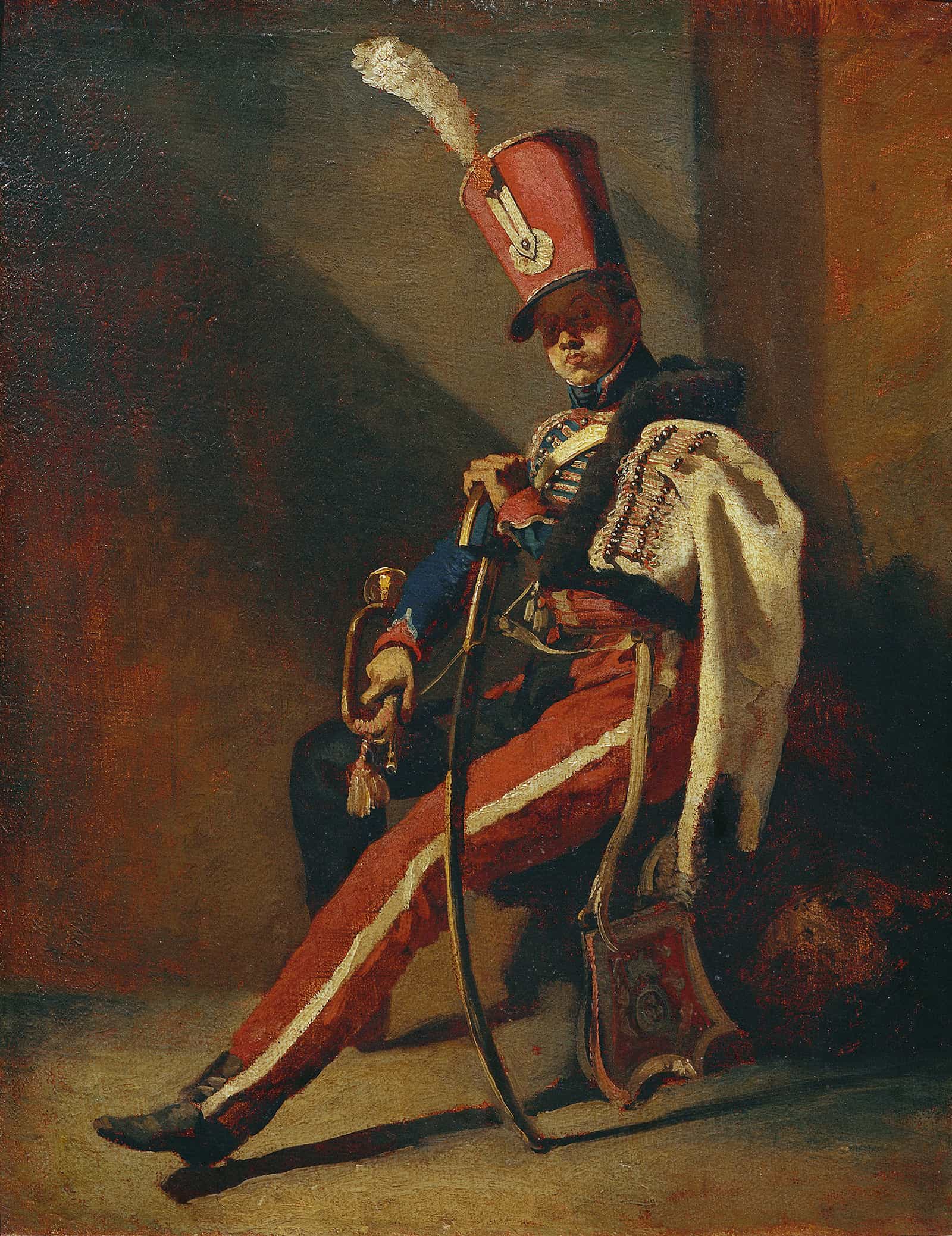 Der Trompeter Der Orleans Husaren by Theodore Gericault