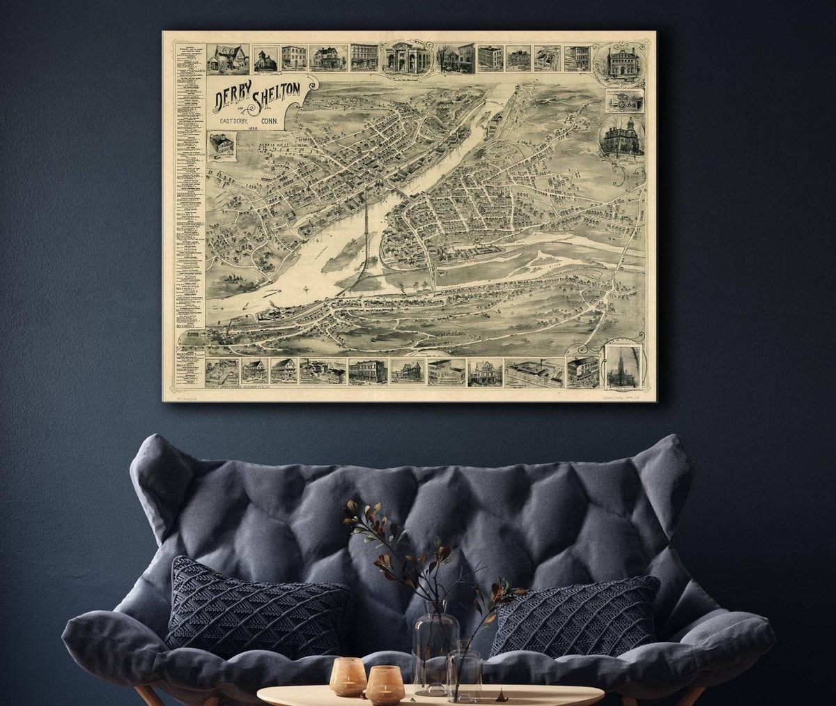 Derby Shelton And East Derby Conn 1898 State of Connecticut