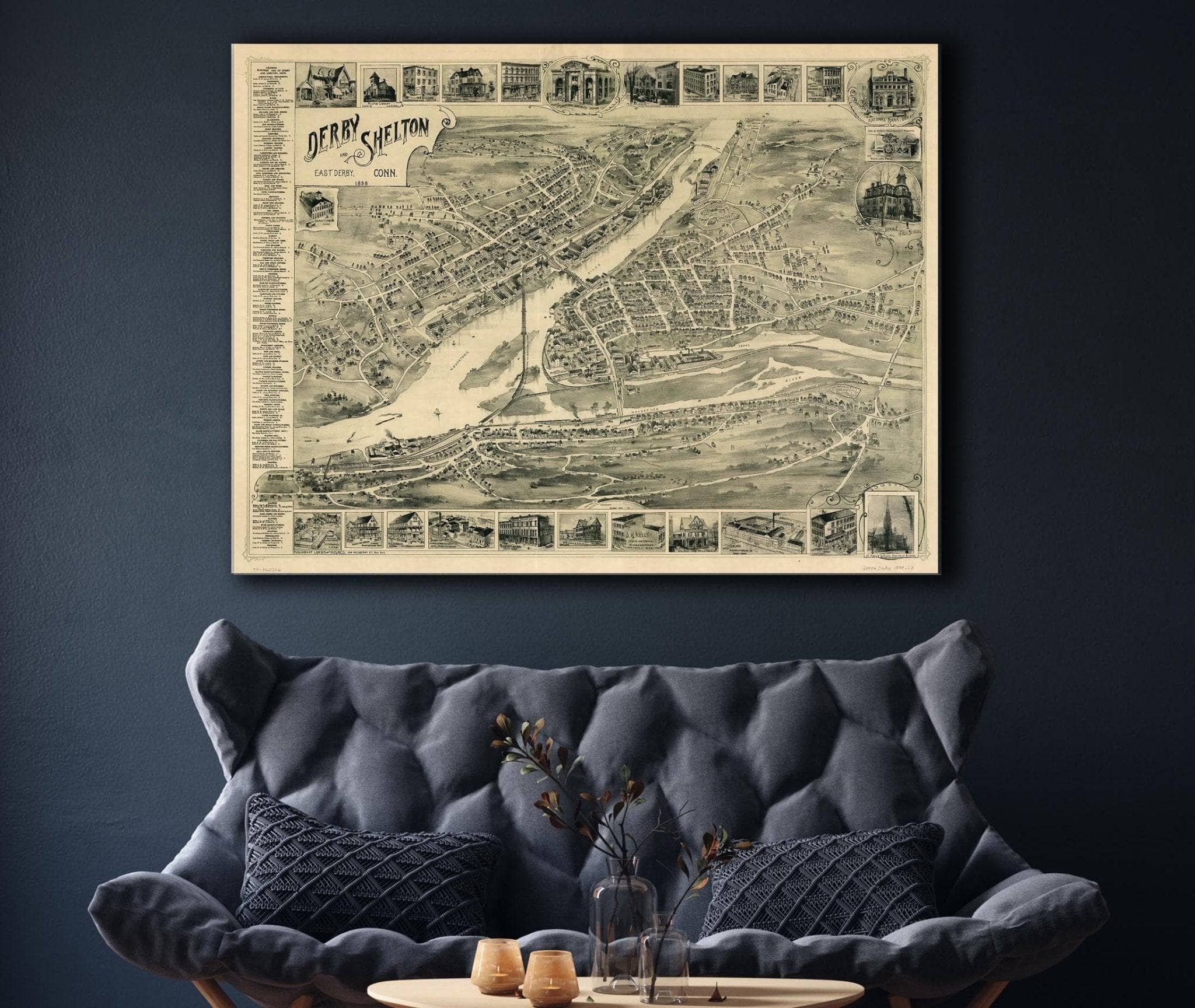 Derby Shelton And East Derby Conn 1898 State of Connecticut