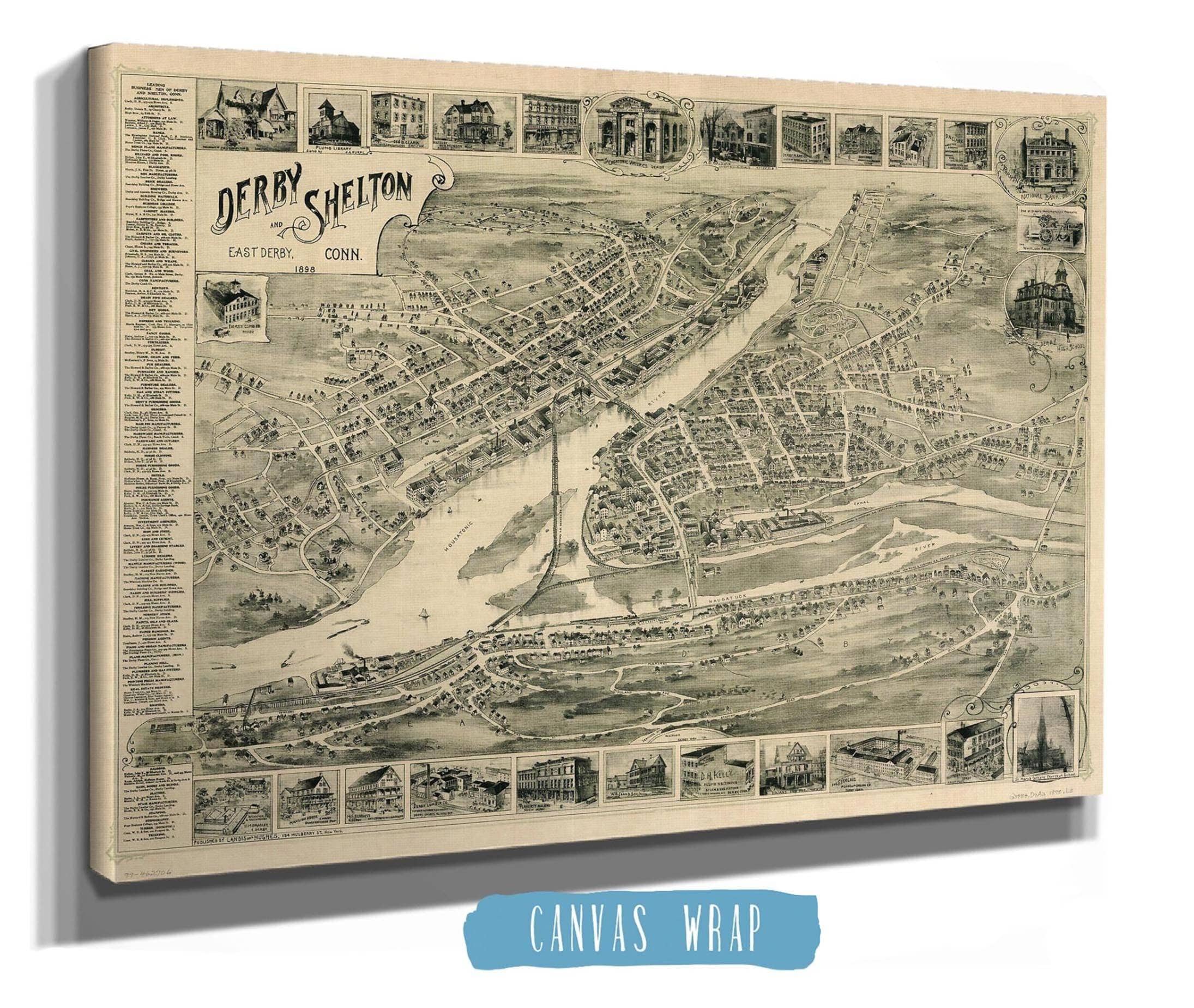 Derby Shelton And East Derby Conn 1898 State of Connecticut