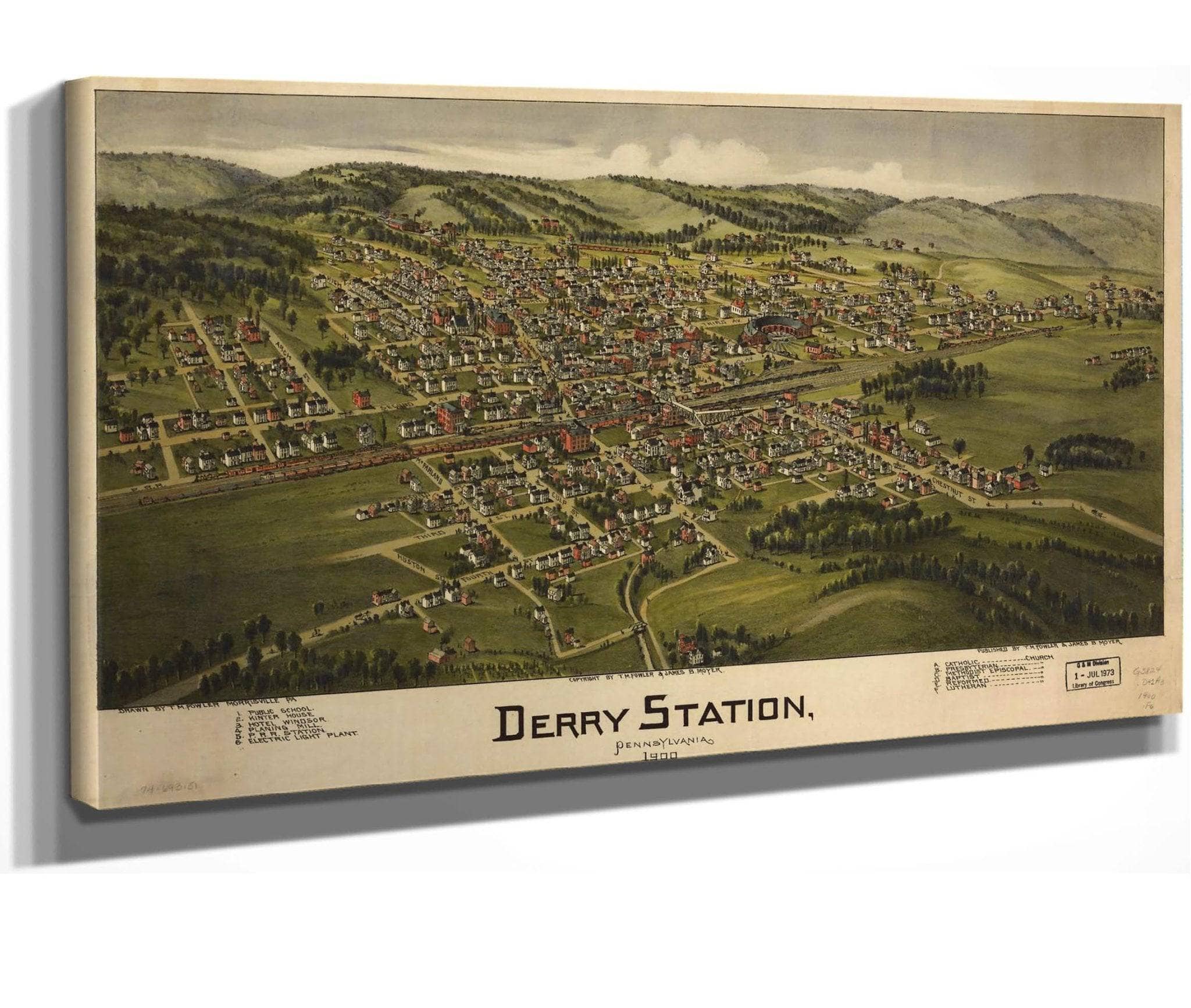 Derry Station Pennsylvania 1900  State Of Pennsylvania