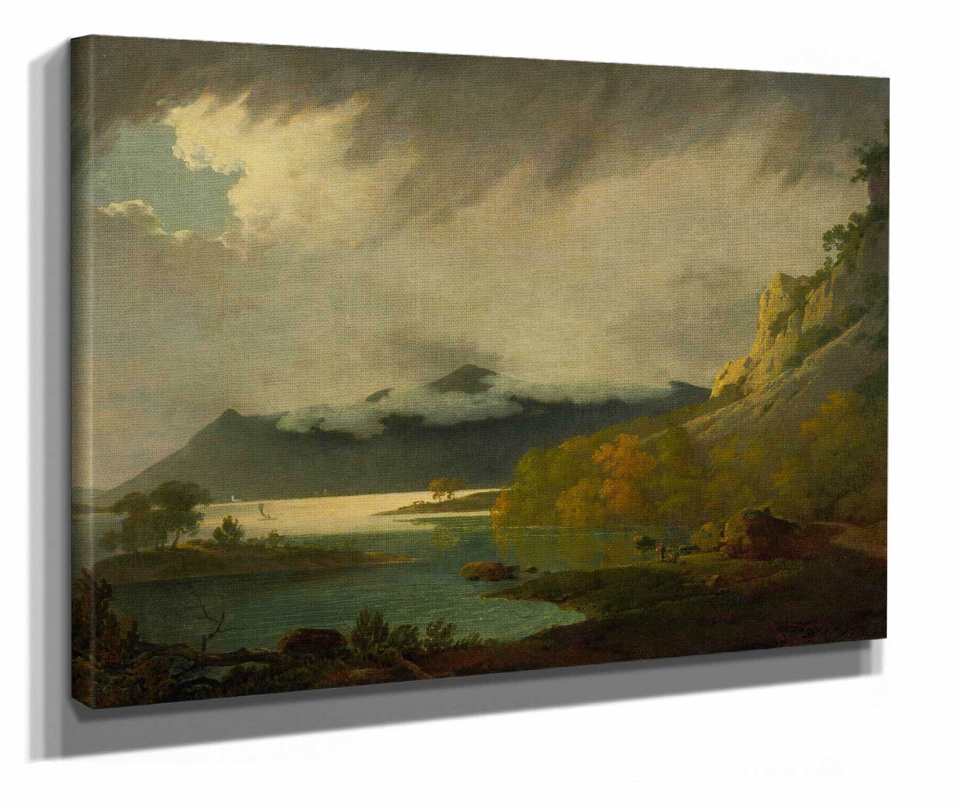 Derwent Water With Skiddaw In The Distance by Joseph Wright Of Derby