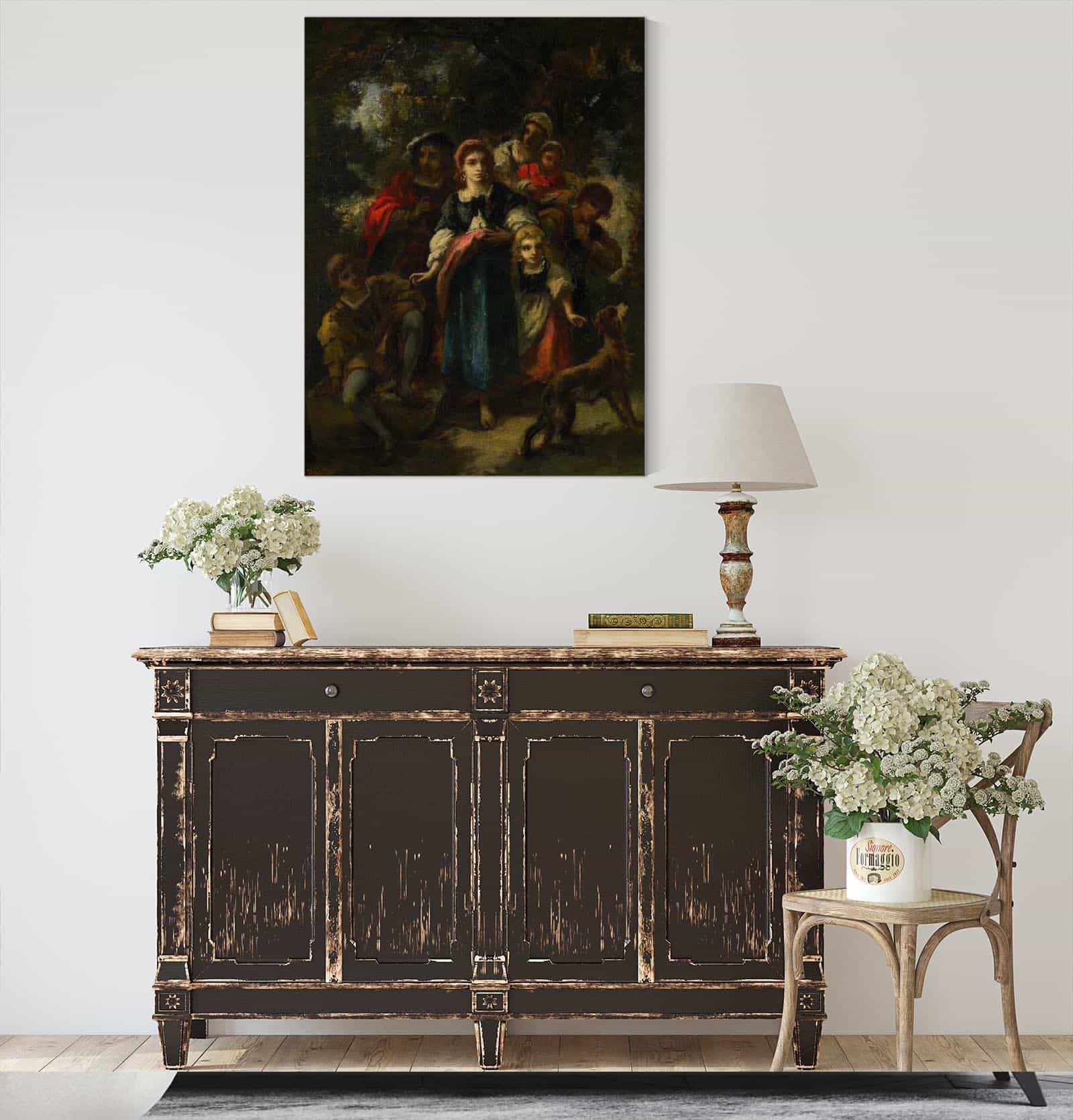 Descent Of The Bohemians by Narcisse Virgile Diaz De La Pena