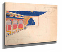 Design Drawing For A Restaurant Madrillon Restaurant Washington Dc by Winold Reiss