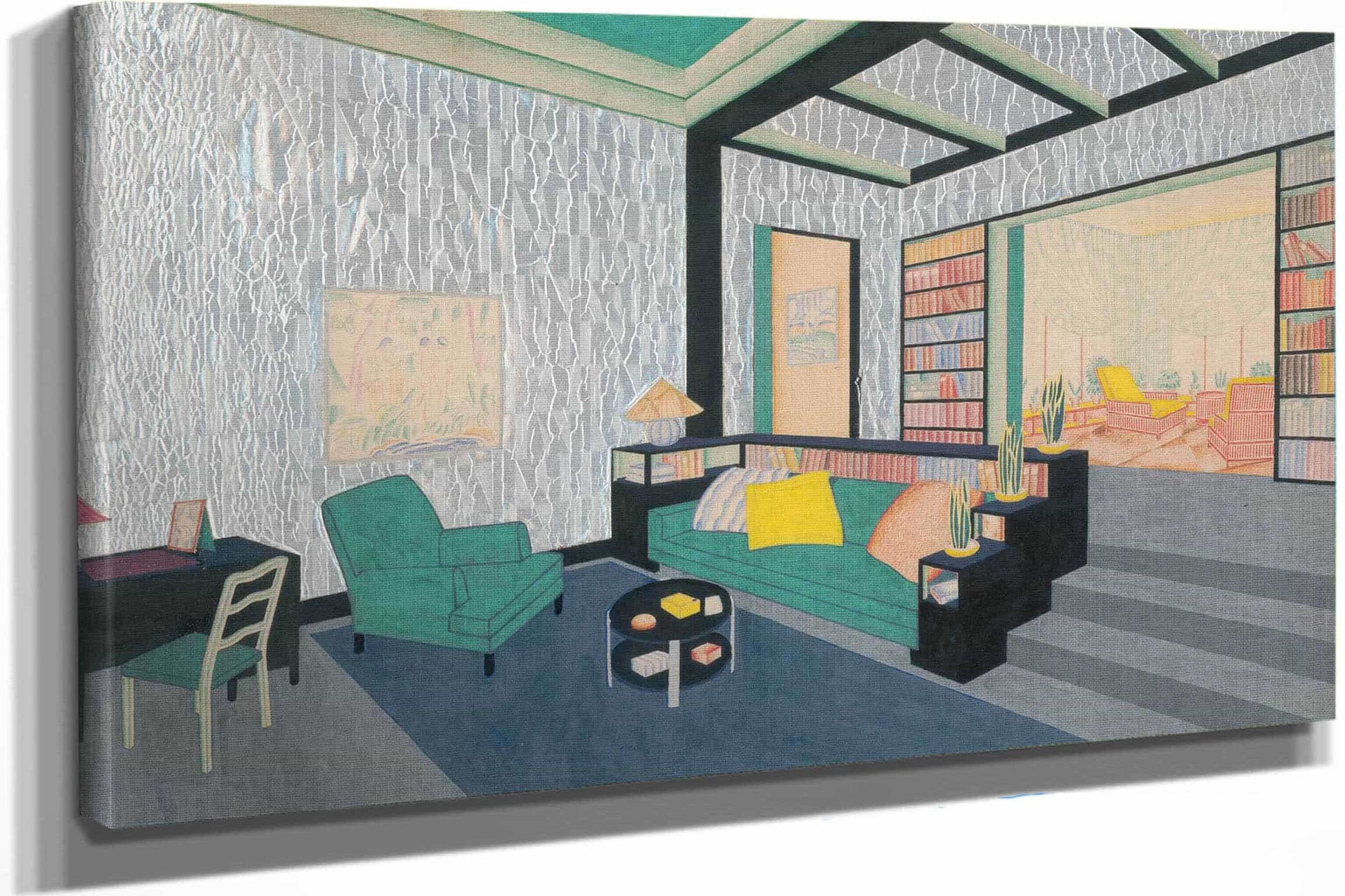 Design For Orinoka Fabric Advertisement by Winold Reiss