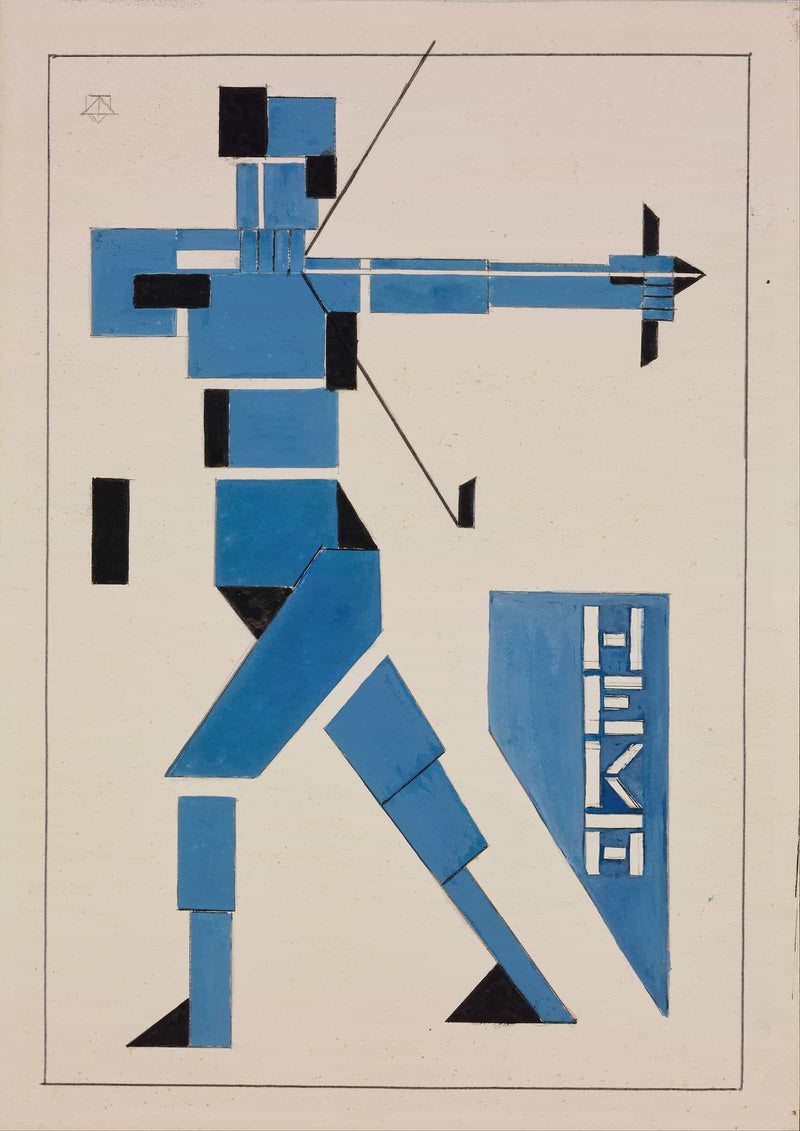Design For Poster by Theo Van Doesburg