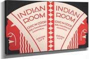 Designs For Indian Room Chic N Coop Restaurant Montreal Canada by Winold Reiss
