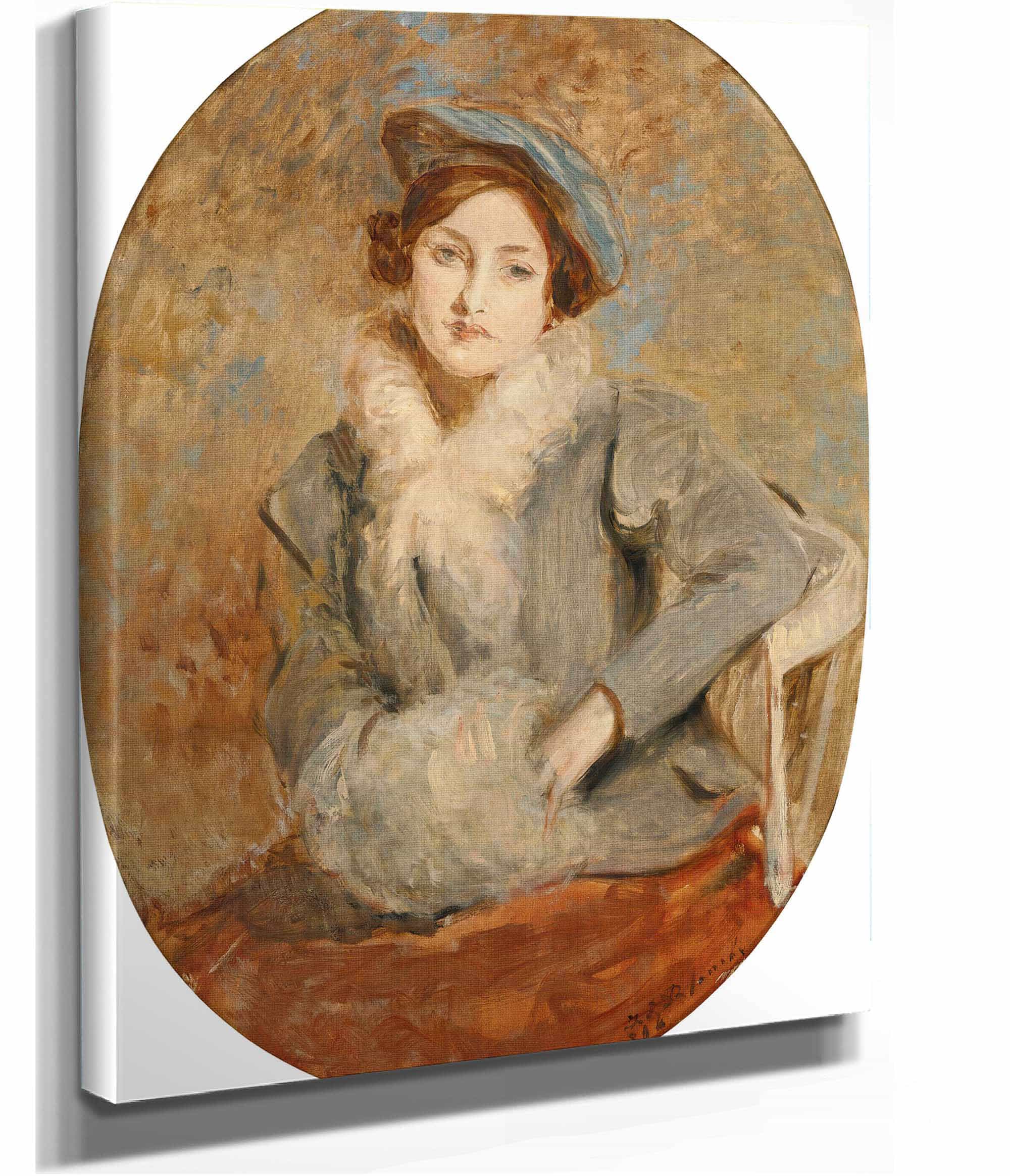 Desiree Manfred With A Muff by Jacques Emile Blanche