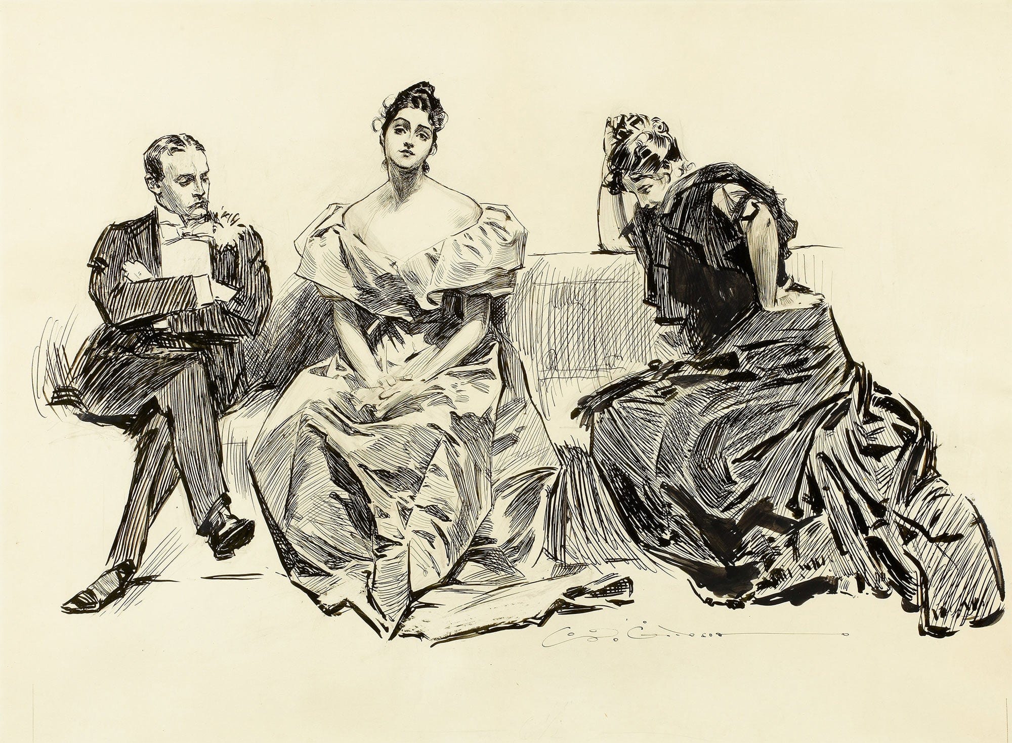 Determined Woman by Charles Dana Gibson