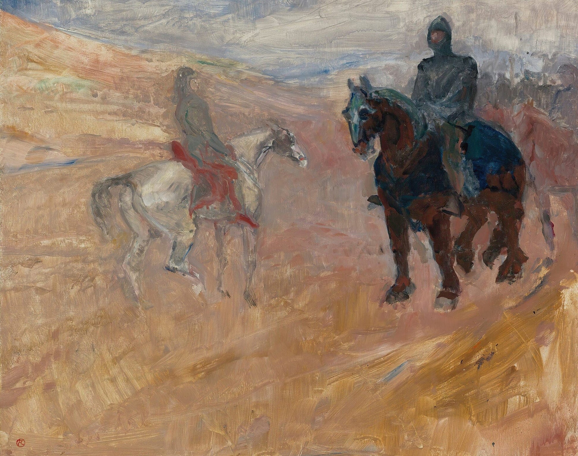 Deux Chevaliers En Armure by Henri De Toulouse Lautrec