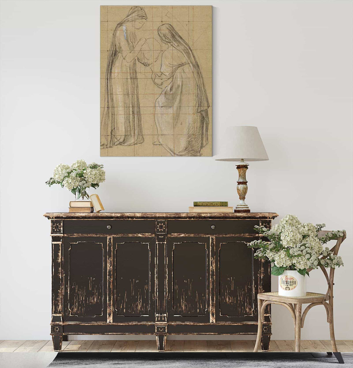 Deux Femmes Voilees by Pierre Puvis De Chavannes