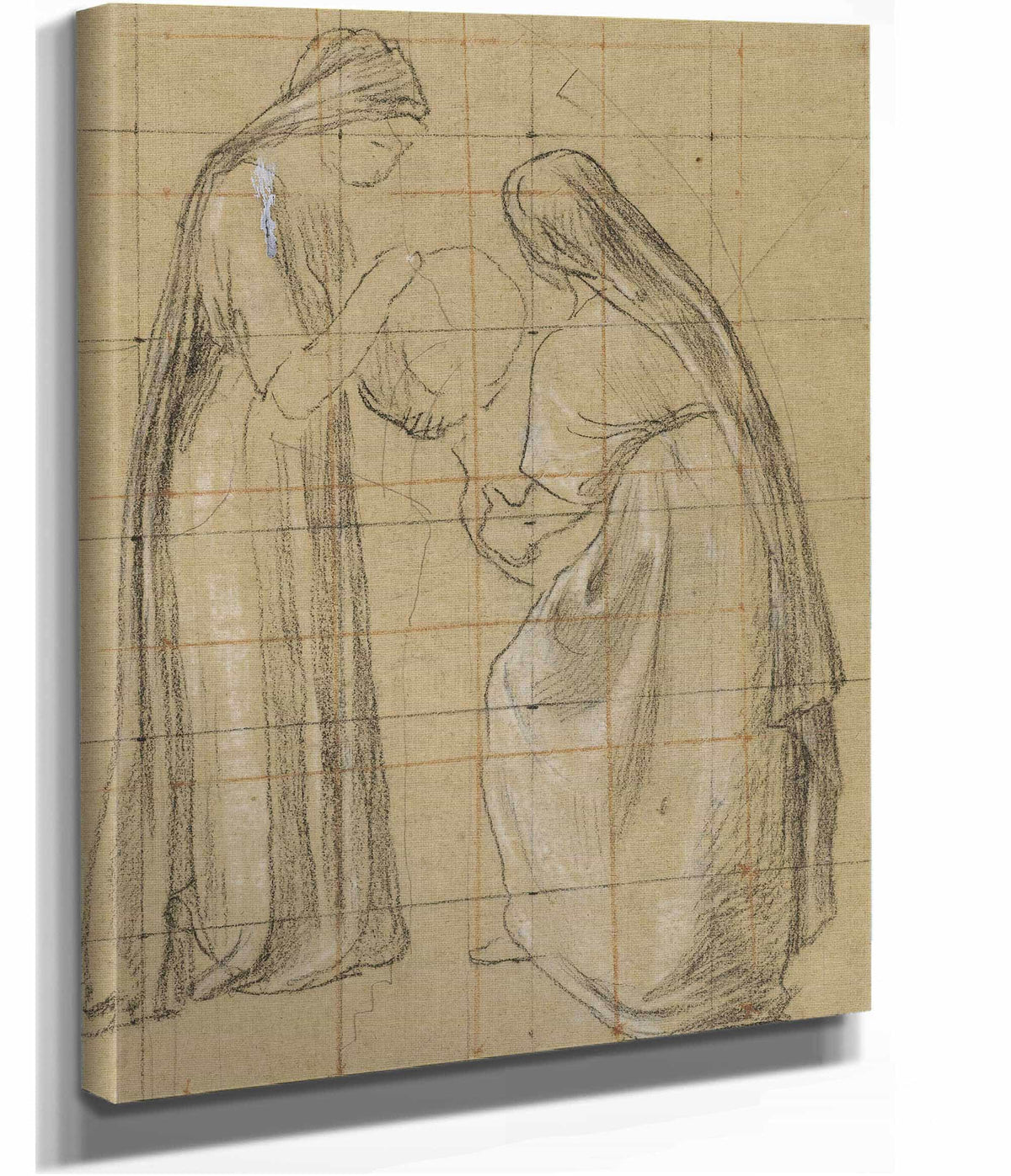 Deux Femmes Voilees by Pierre Puvis De Chavannes