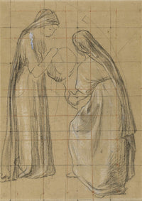Deux Femmes Voilees by Pierre Puvis De Chavannes