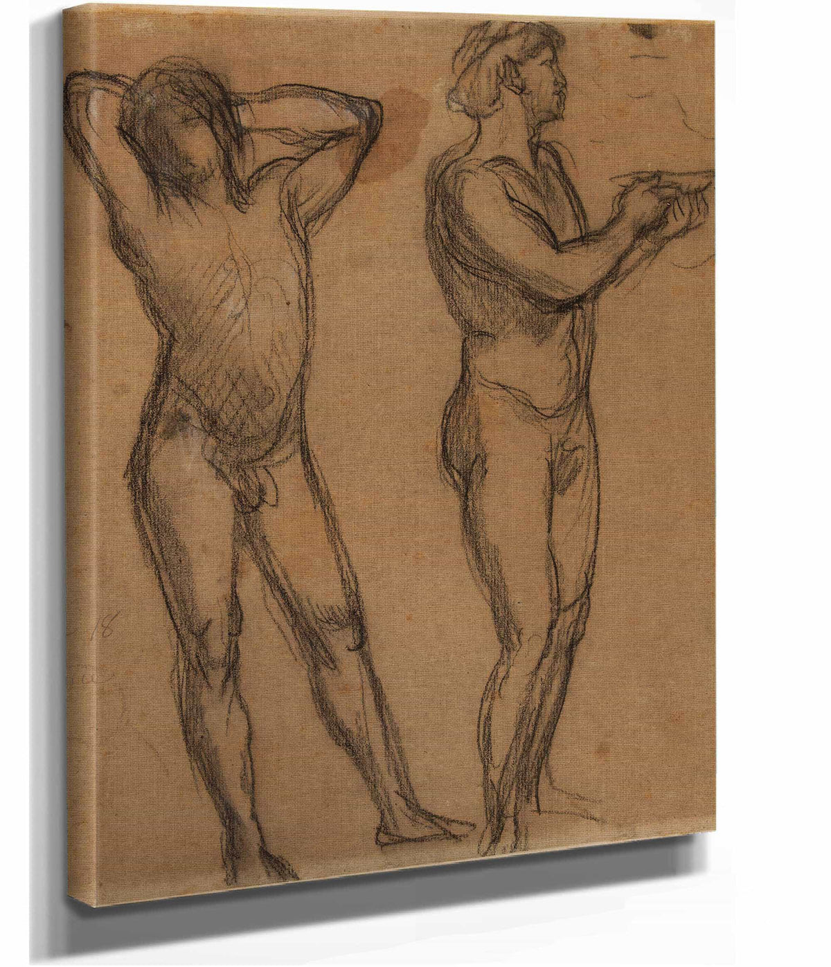 Deux Hommes Nus by Pierre Puvis De Chavannes