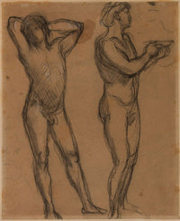 Deux Hommes Nus by Pierre Puvis De Chavannes