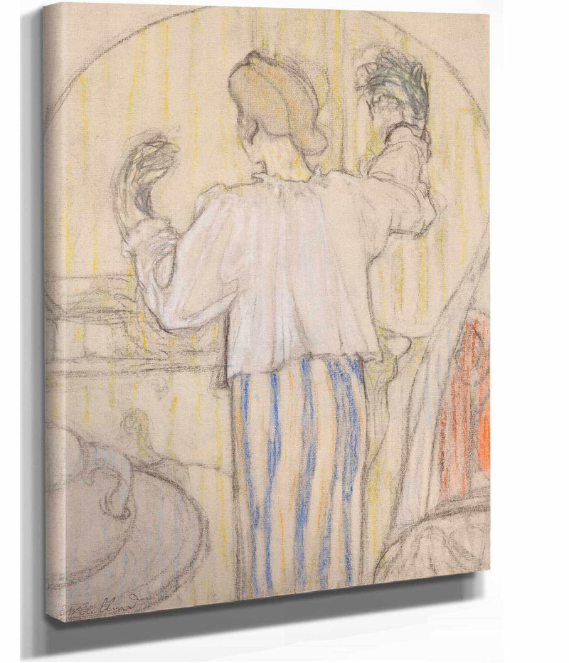 Devant Le Miroir Recto by Edouard Vuillard