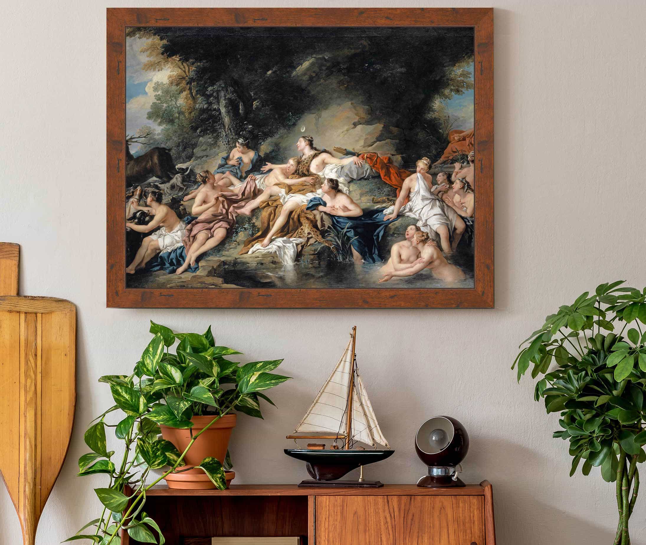 Diana And Actaeon by Jean Francois De Troy