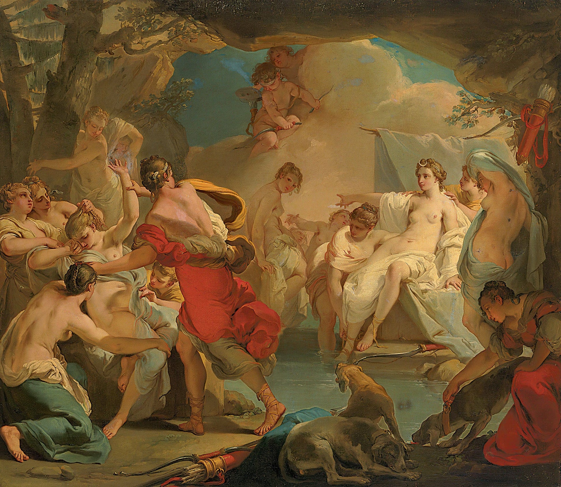 Diana And Callisto by Gaetano Gandolfi