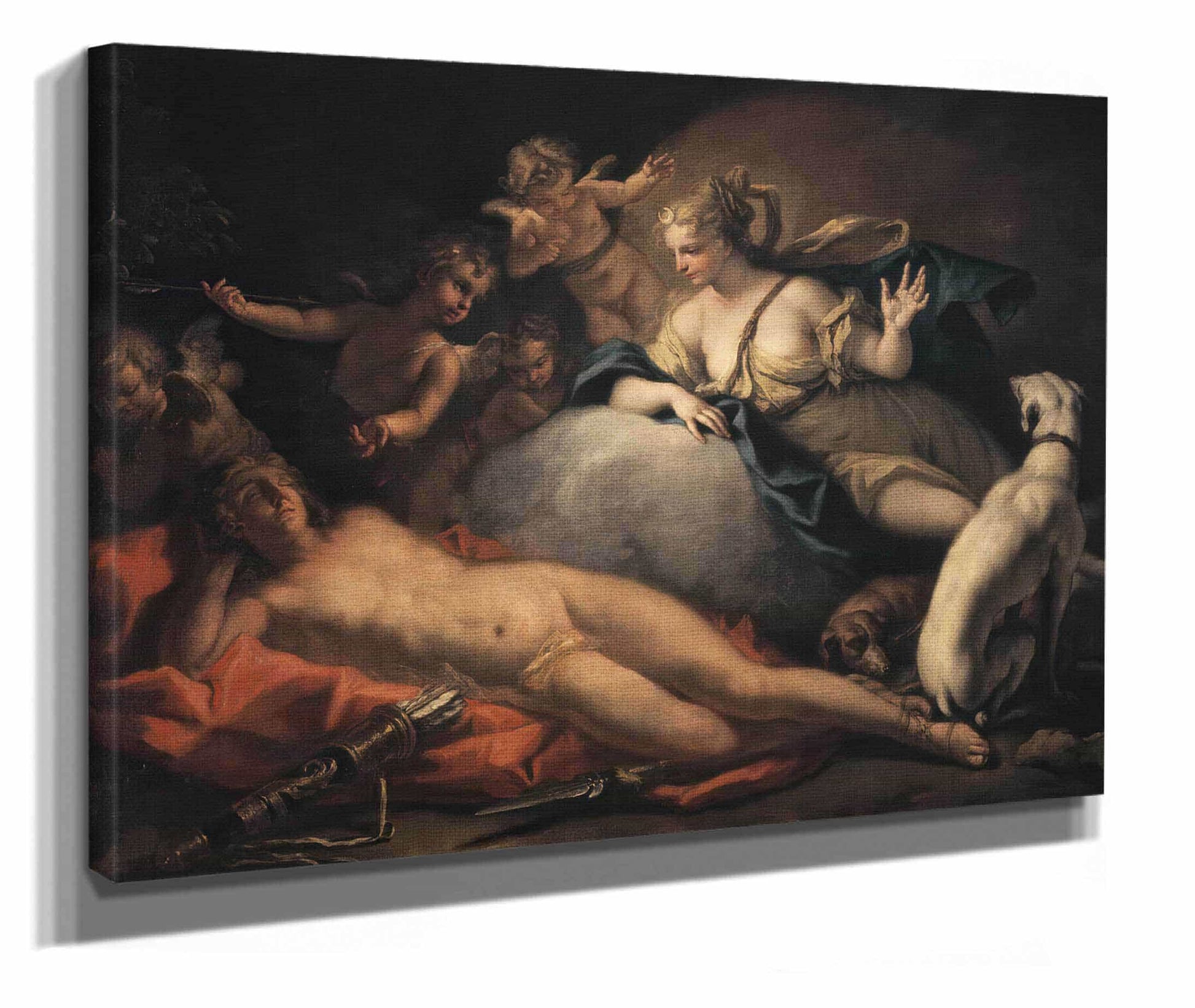 Diana And Endymion by Sebastiano Ricci
