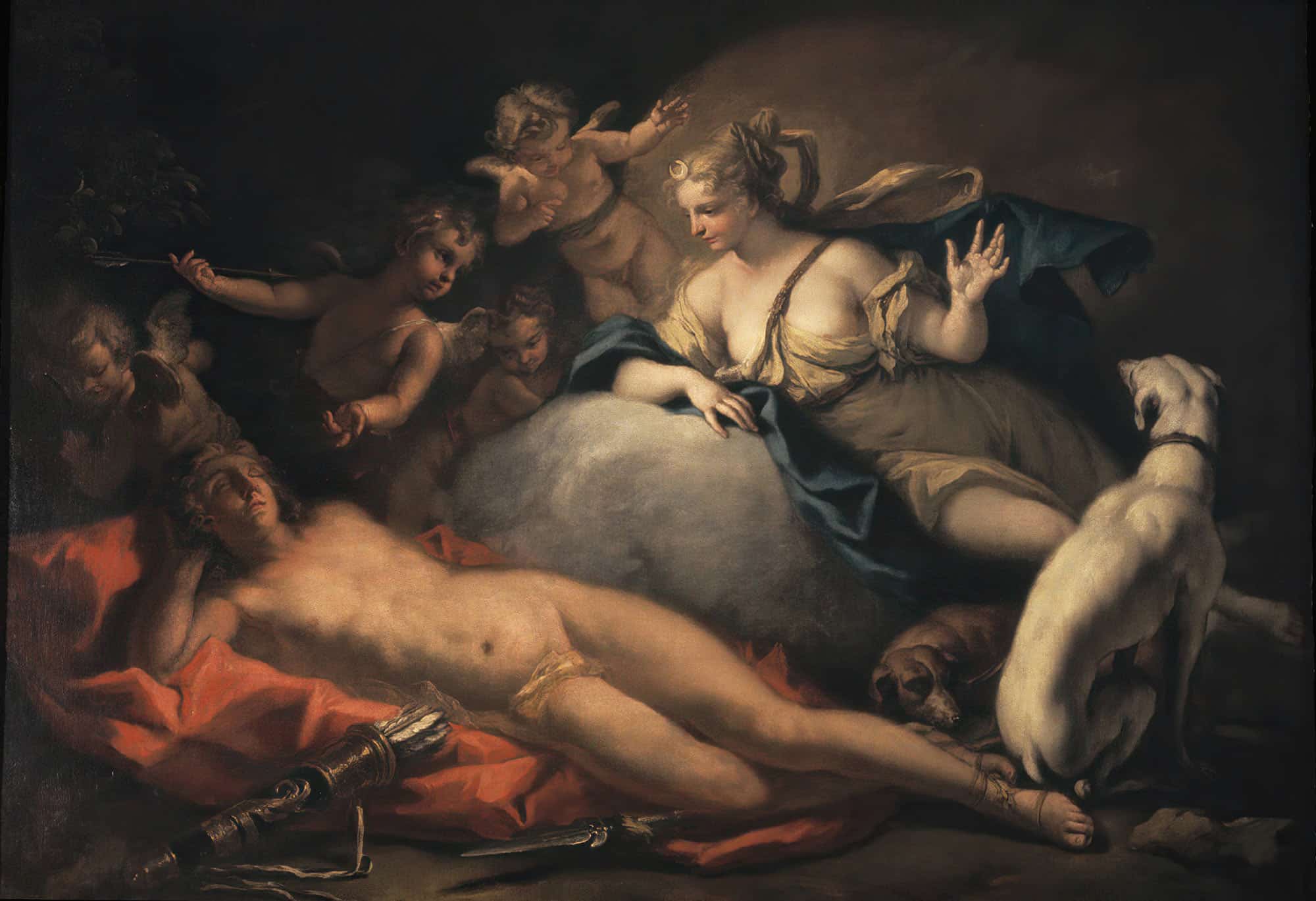Diana And Endymion by Sebastiano Ricci