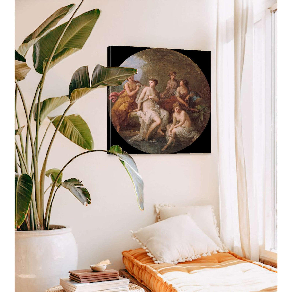 Diana And Her Nymphs Bathing by Angelica Kauffmann